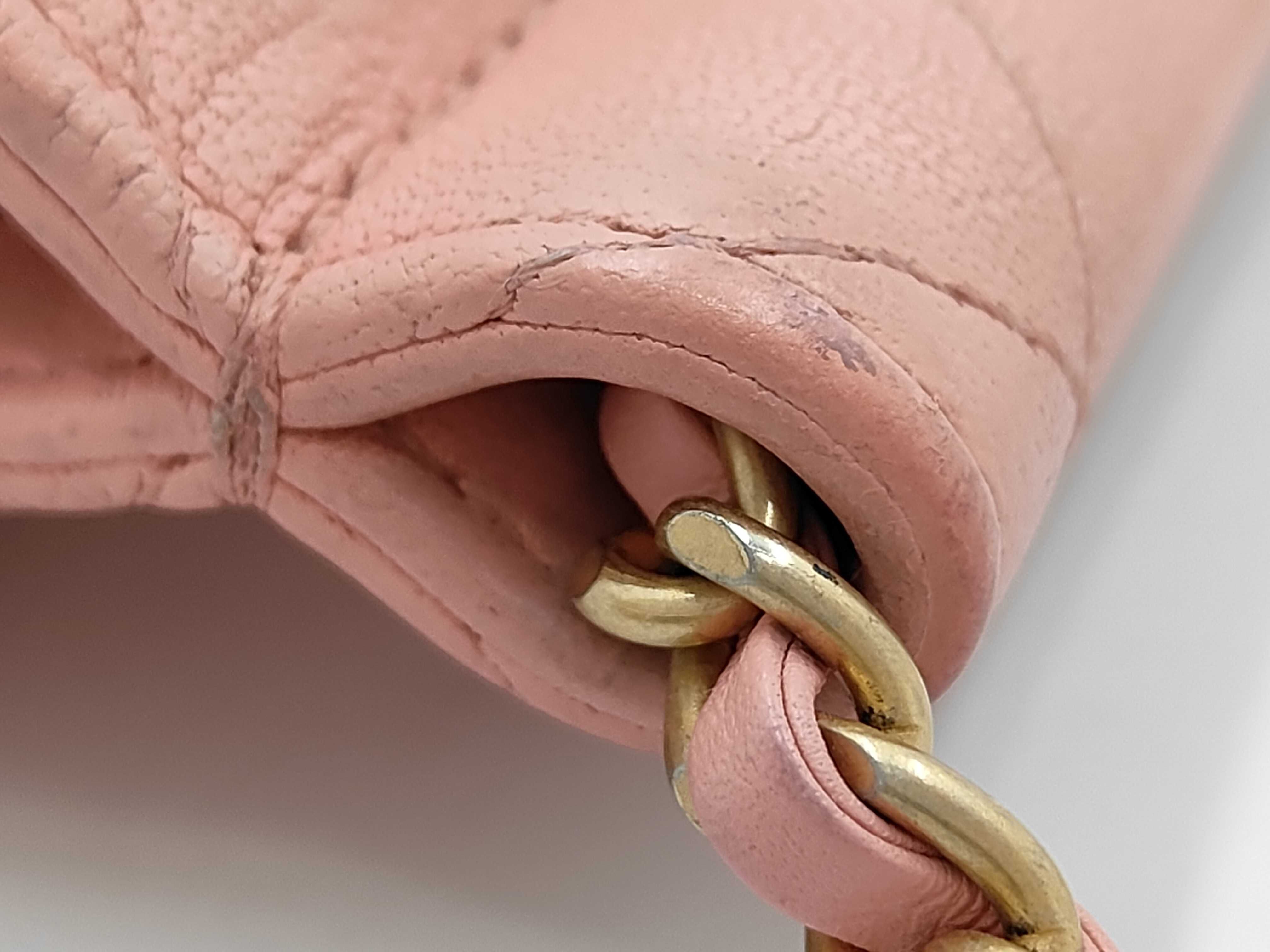 Matelasse Pearl Pink Chain Shoulder Bag — view 6