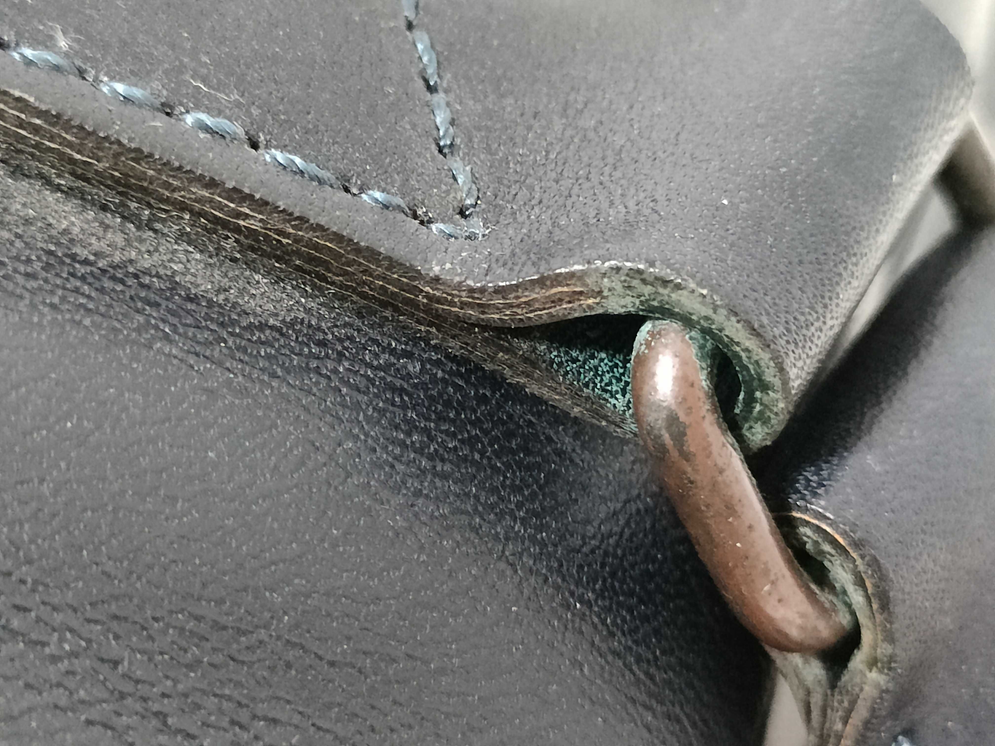 Leather Mini Boston Bag with Logo — view 5