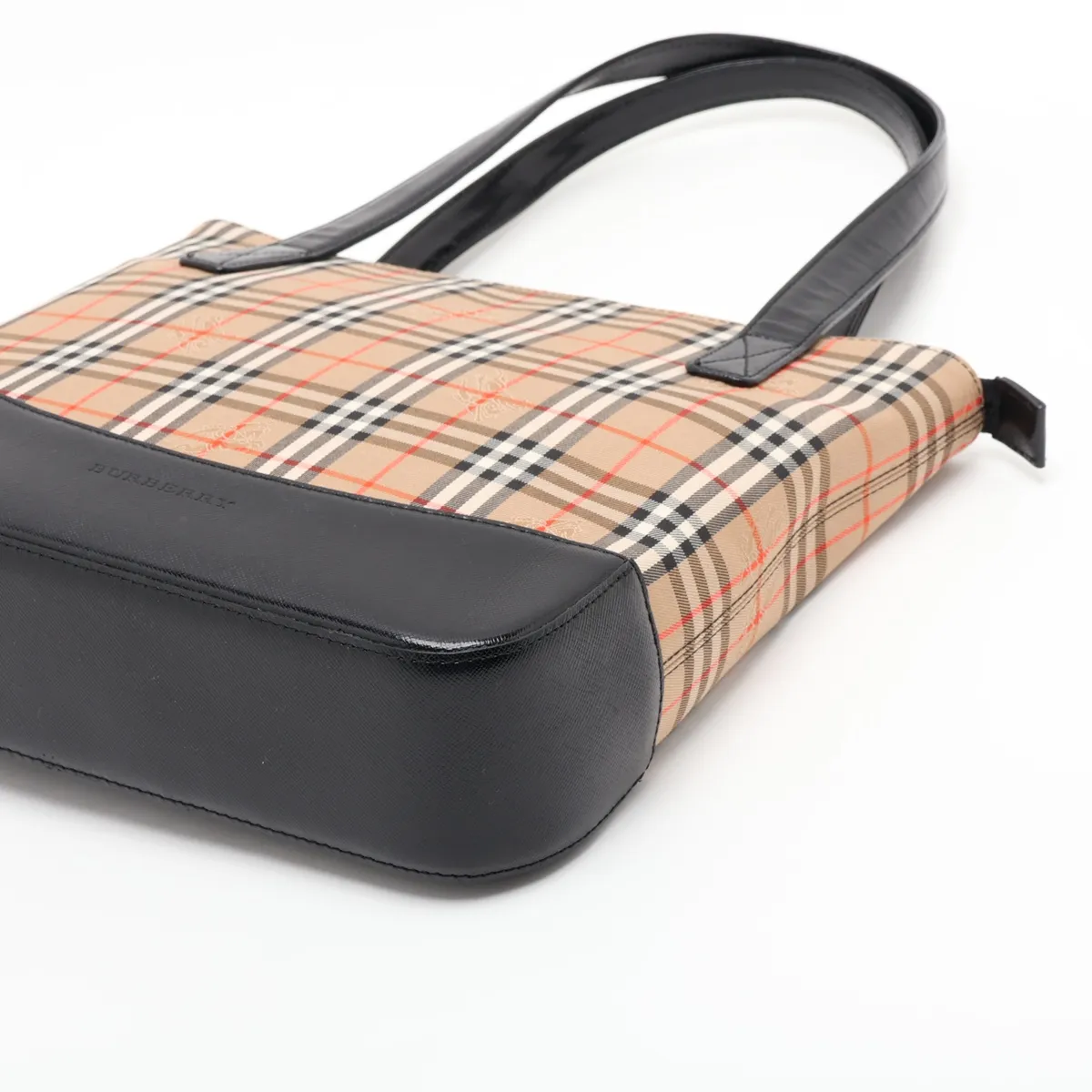Nova Check Shadow Horse Canvas x Leather Handbag Brown x Black — view 3