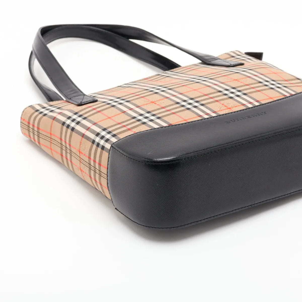 Nova Check Shadow Horse Canvas x Leather Handbag Brown x Black — view 4