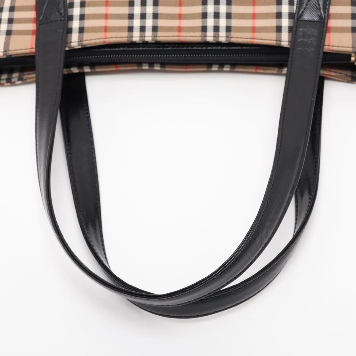 Nova Check Shadow Horse Canvas x Leather Handbag Brown x Black — view 5