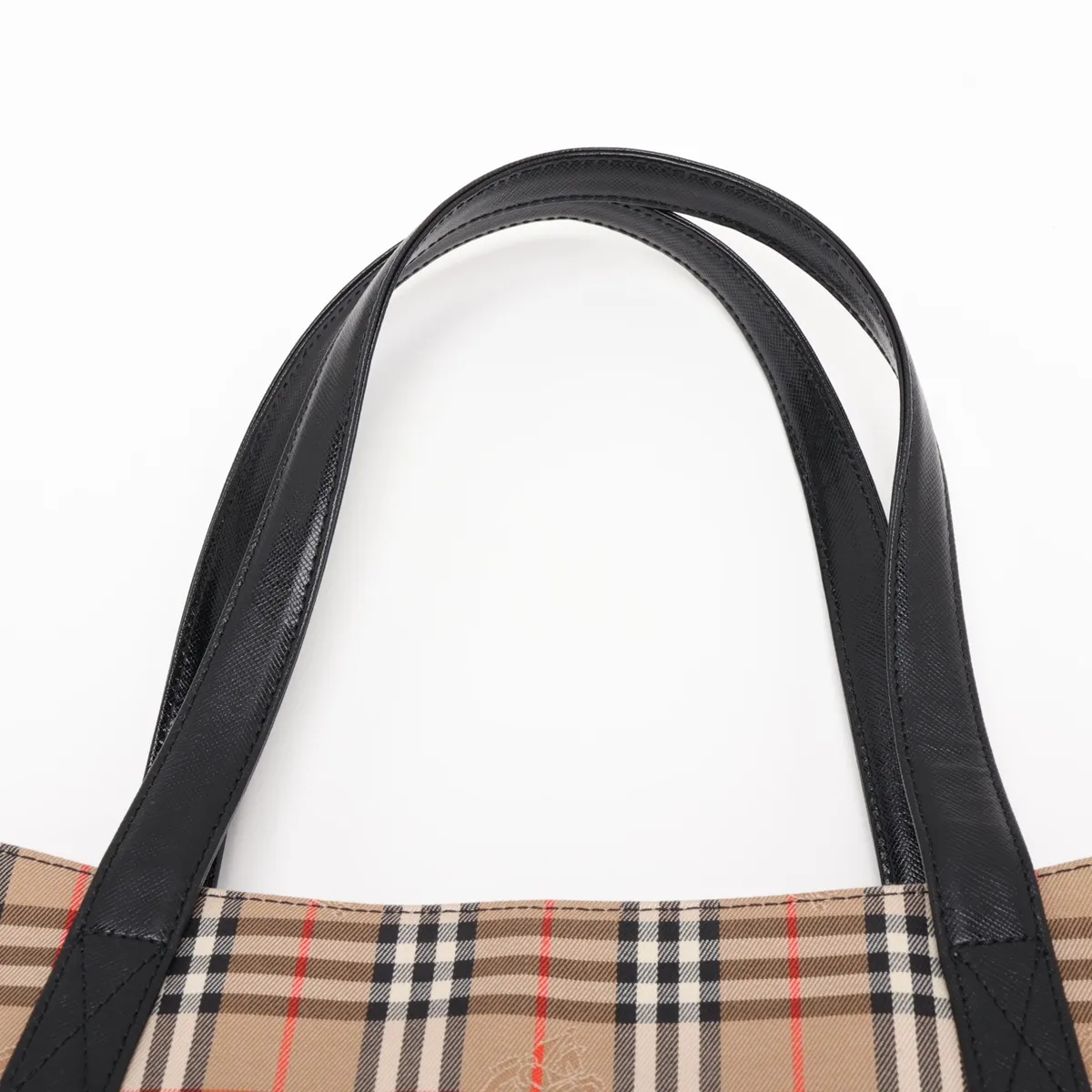 Nova Check Shadow Horse Canvas x Leather Handbag Brown x Black — view 6