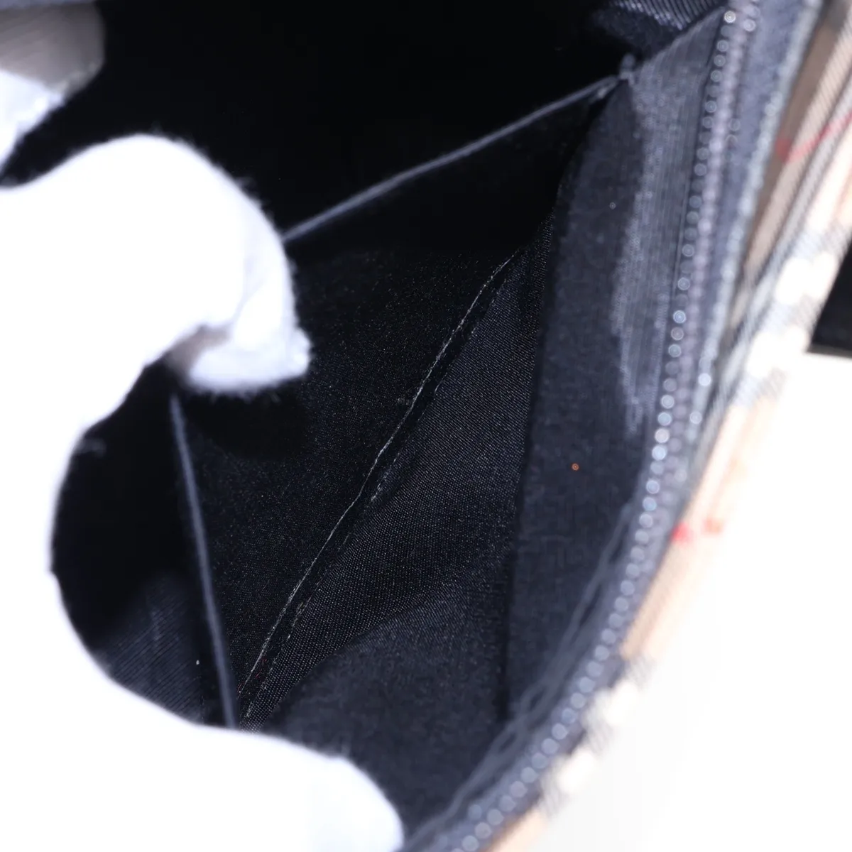 Nova Check Shadow Horse Canvas x Leather Handbag Brown x Black — view 9