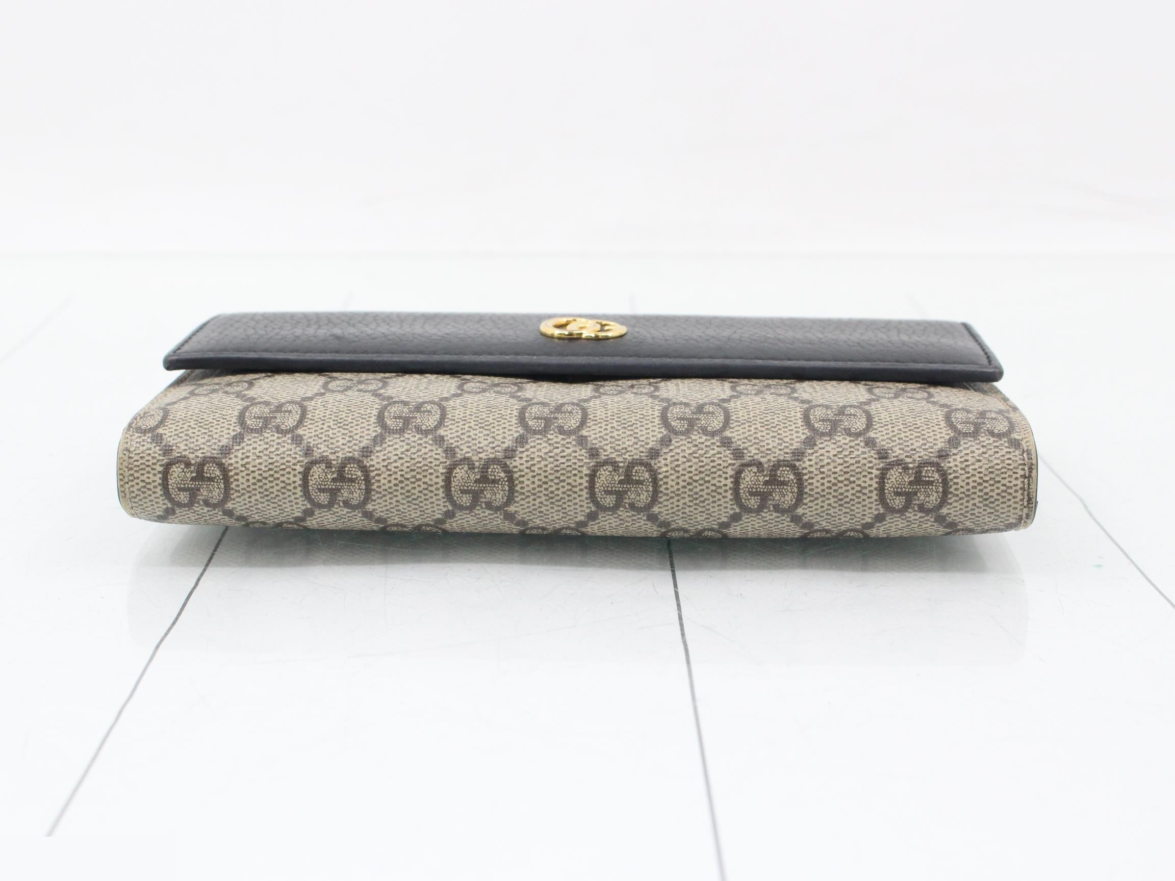 GG Supreme Bifold Long Wallet 456116 GG Marmont — view 3