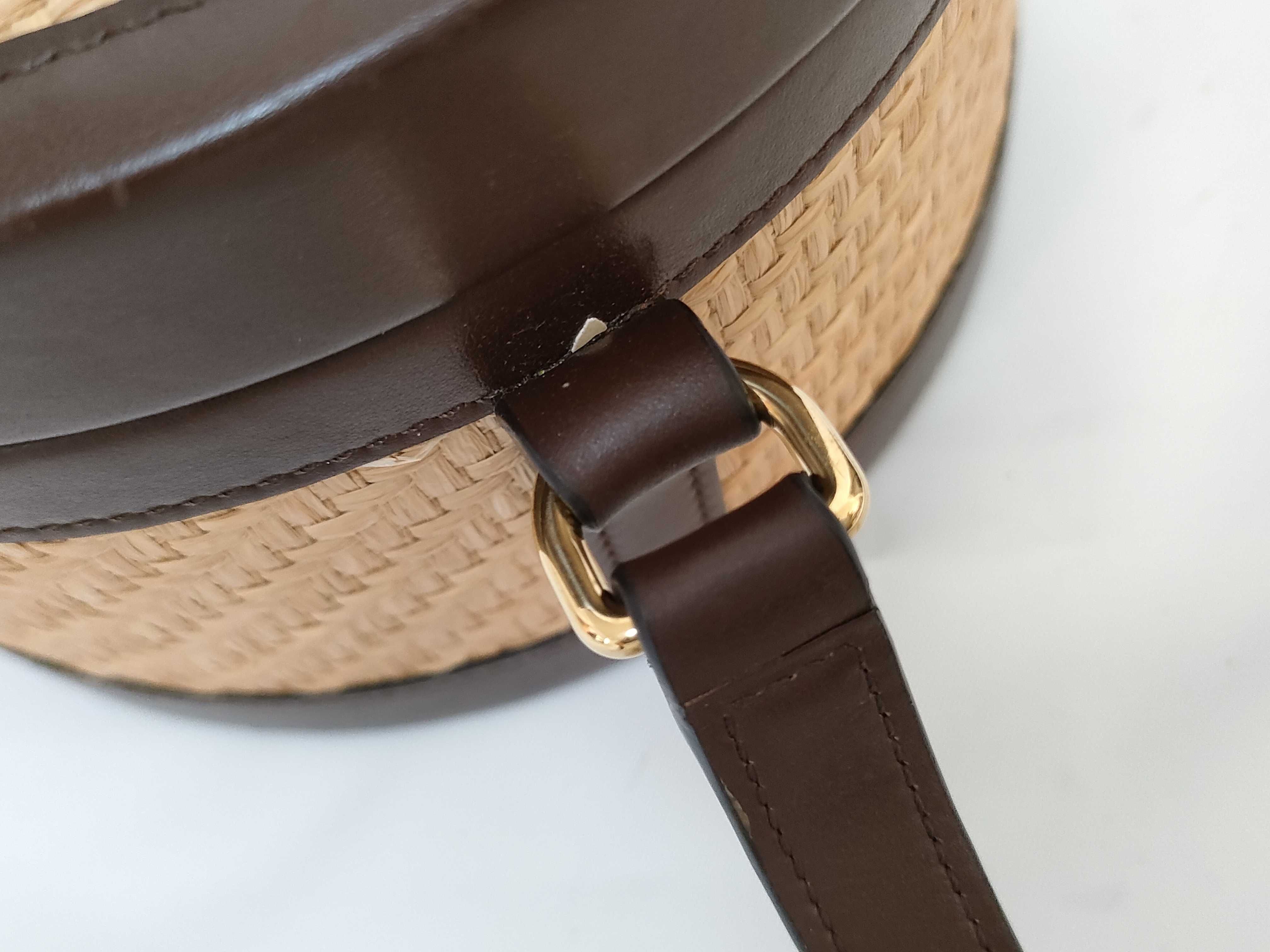 Tambour Tan Cylinder Box Shoulder Bag — view 5