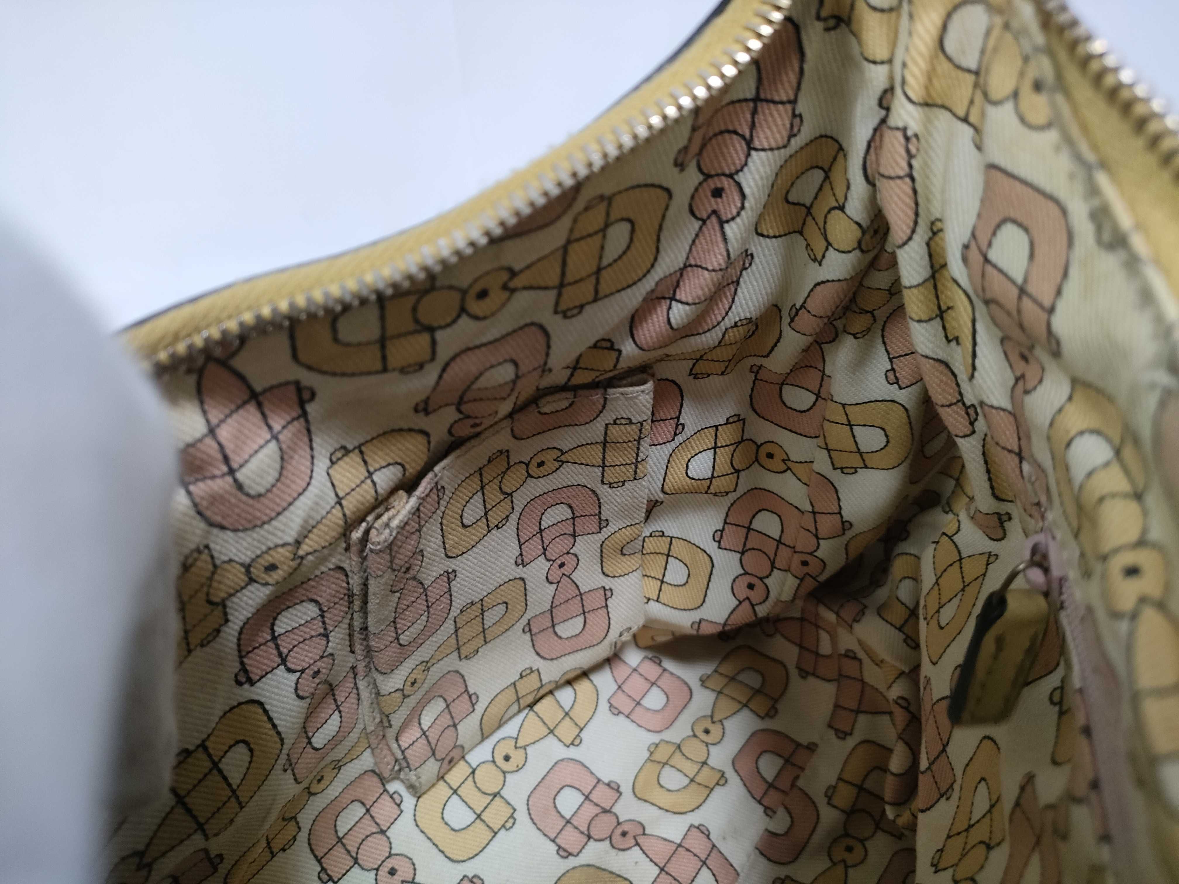 Yellow Leather D-Buckle Wrist Bag (Handbag) — view 14