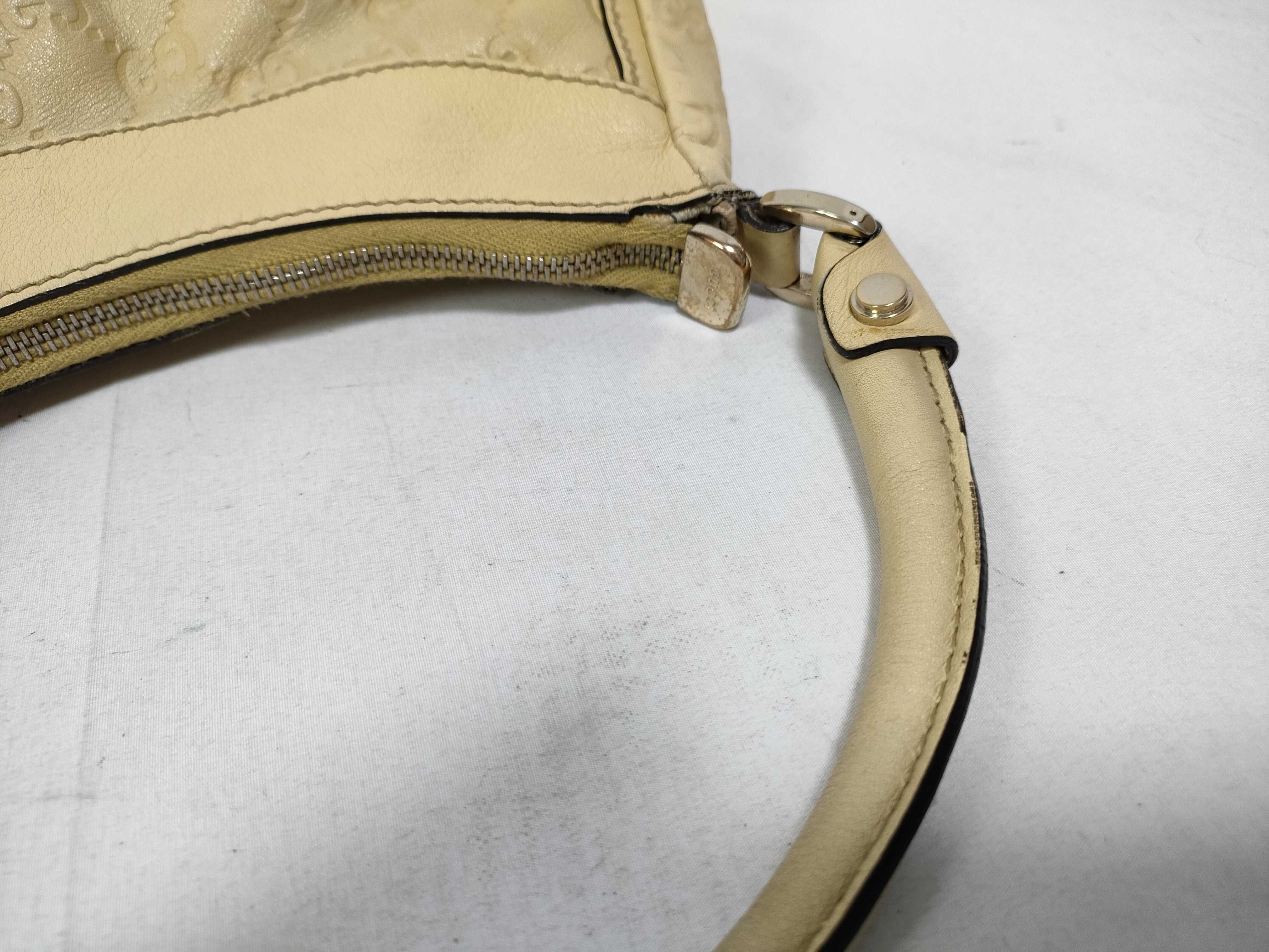 Yellow Leather D-Buckle Wrist Bag (Handbag) — view 10
