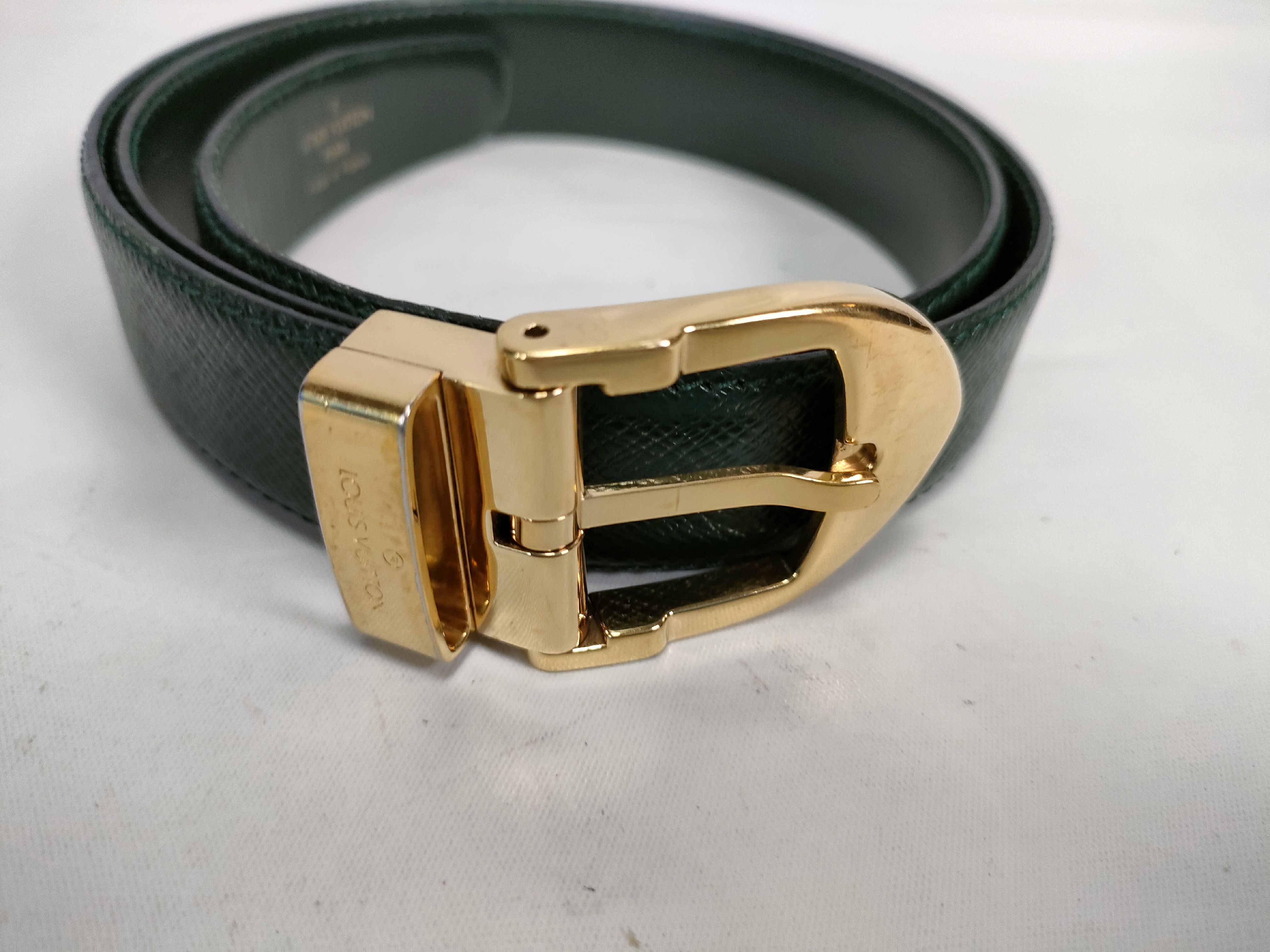 Damier/Leather Belt Set Belt — view 2