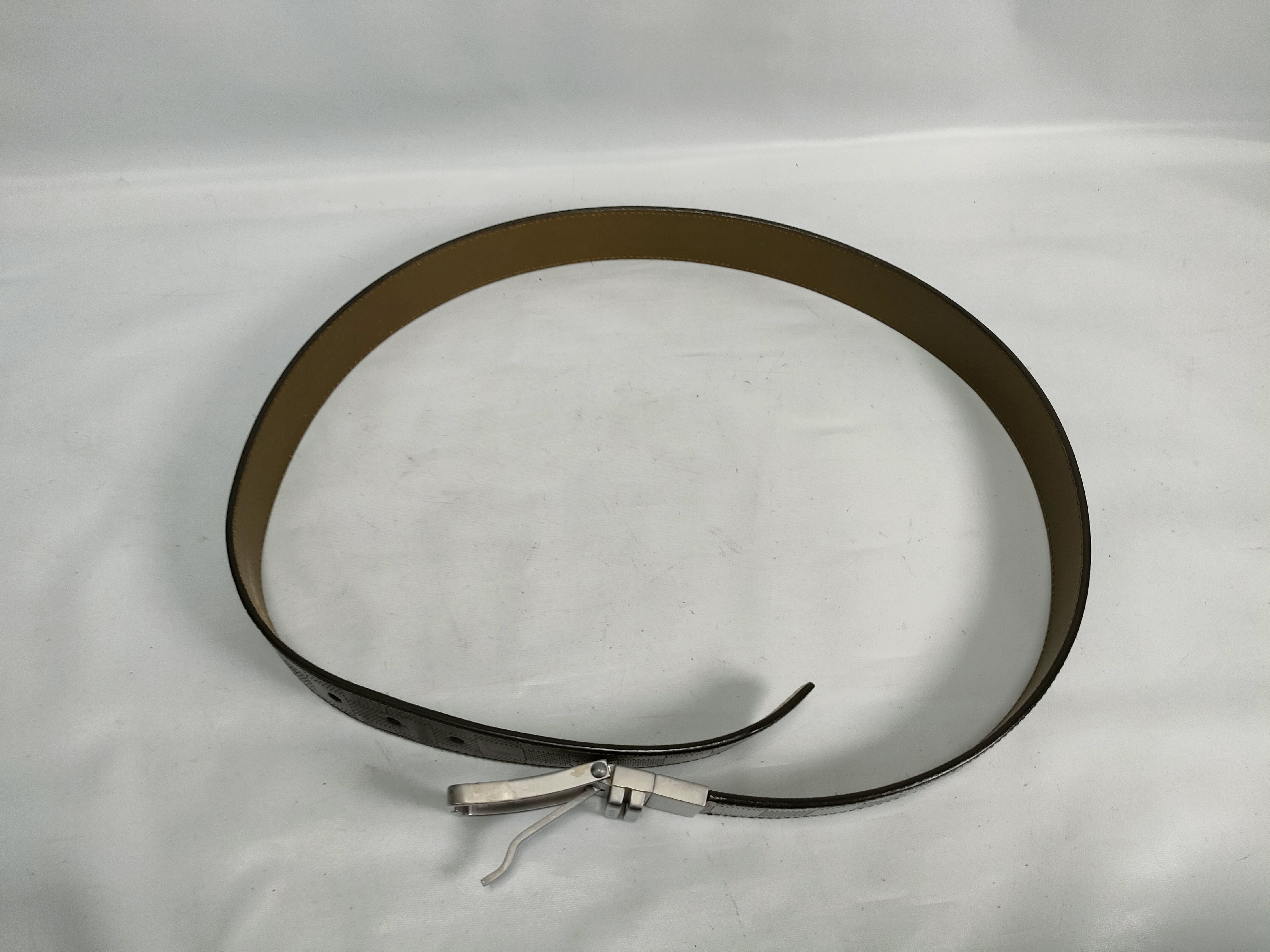 Damier/Leather Belt Set Belt — view 11