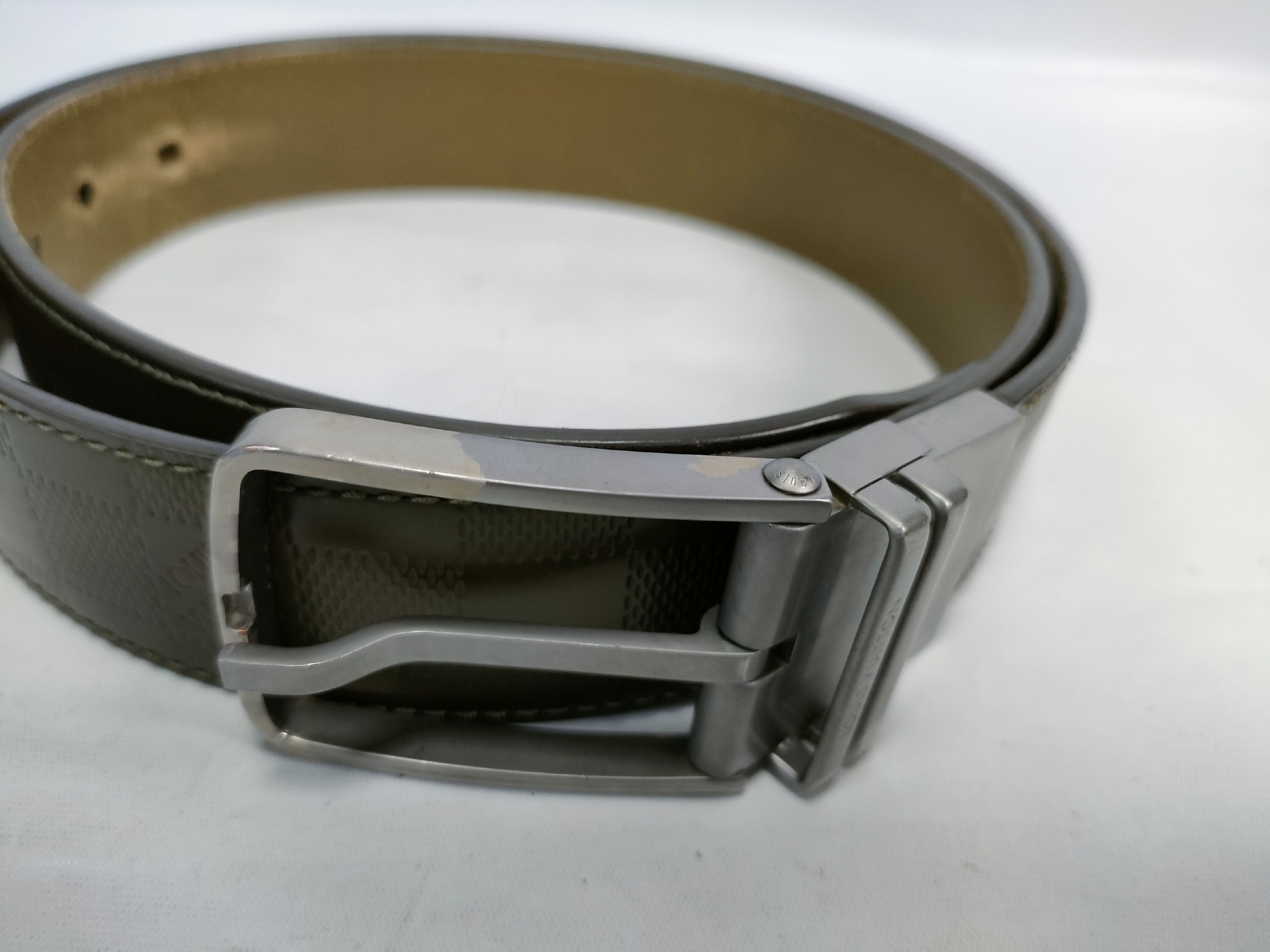 Damier/Leather Belt Set Belt — view 10