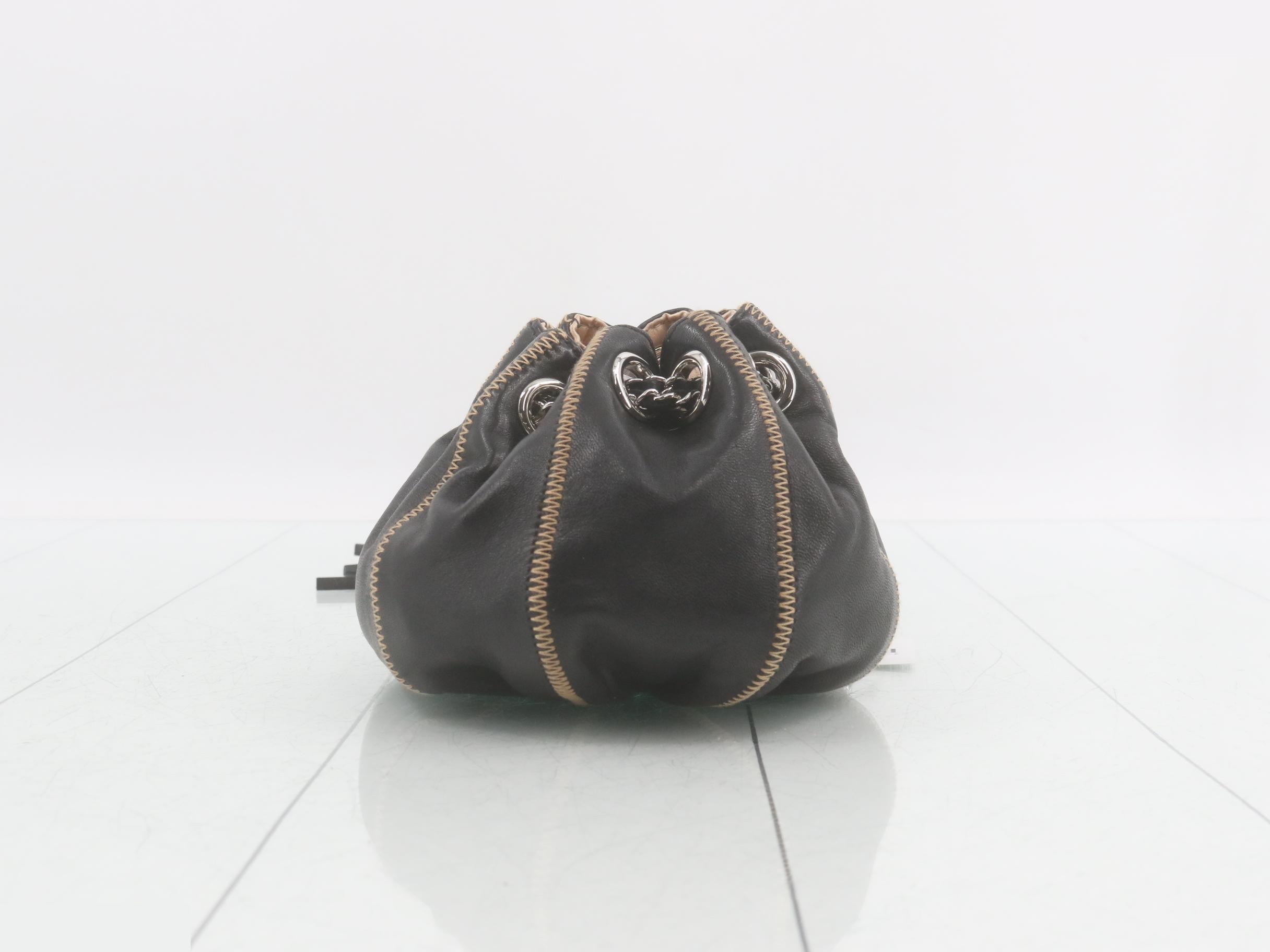 Drawstring bag, chain bag, fringe, icon — view 2