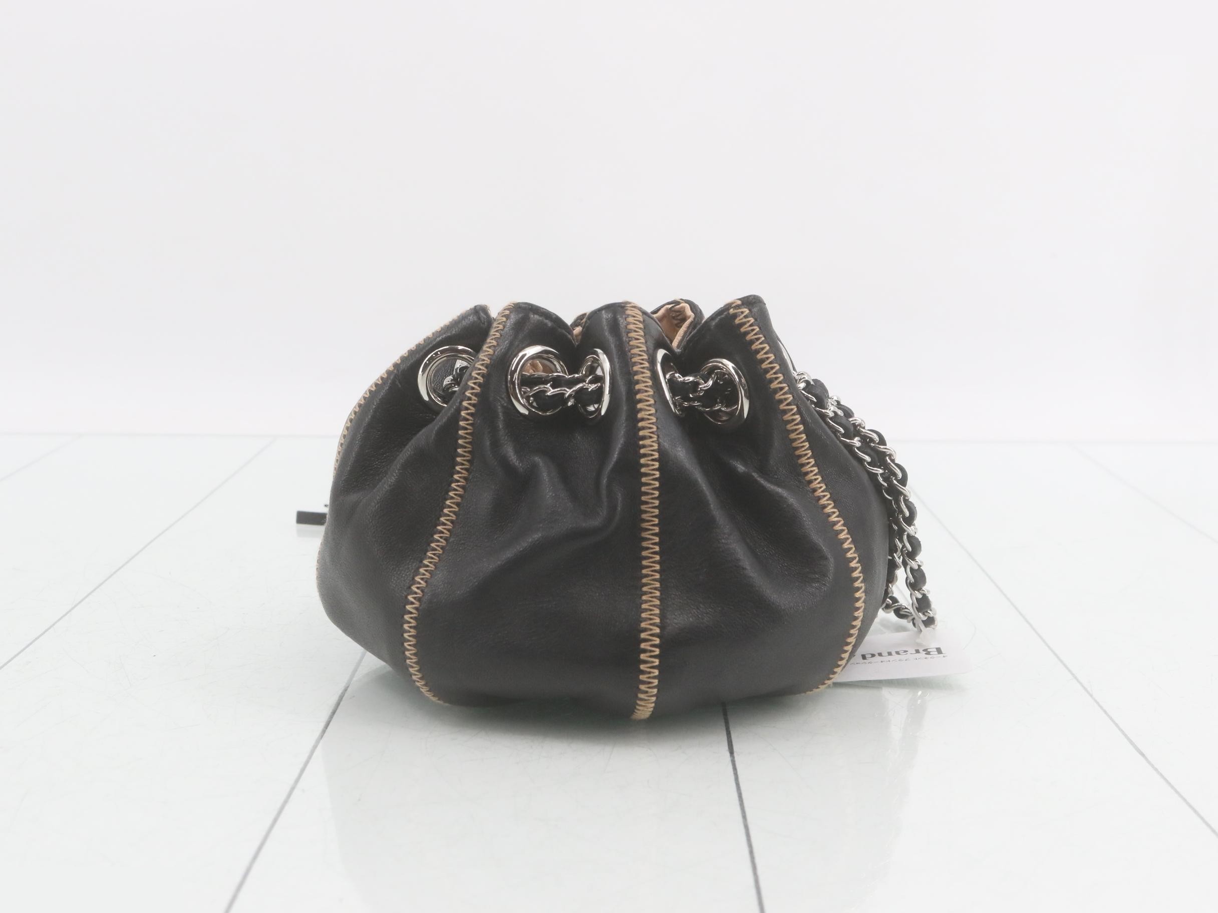 Drawstring bag, chain bag, fringe, icon — view 4