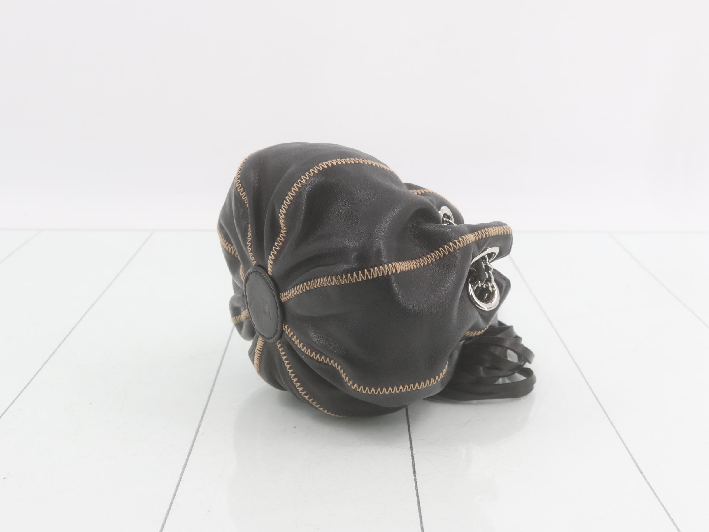 Drawstring bag, chain bag, fringe, icon — view 6