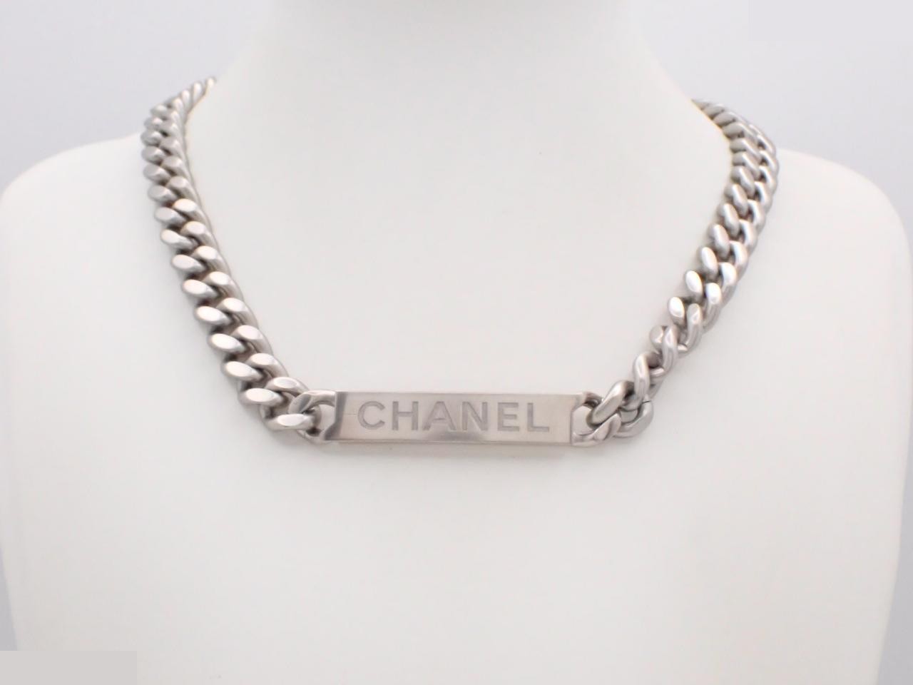 Necklace B15P Silver Logo Choker — view 3
