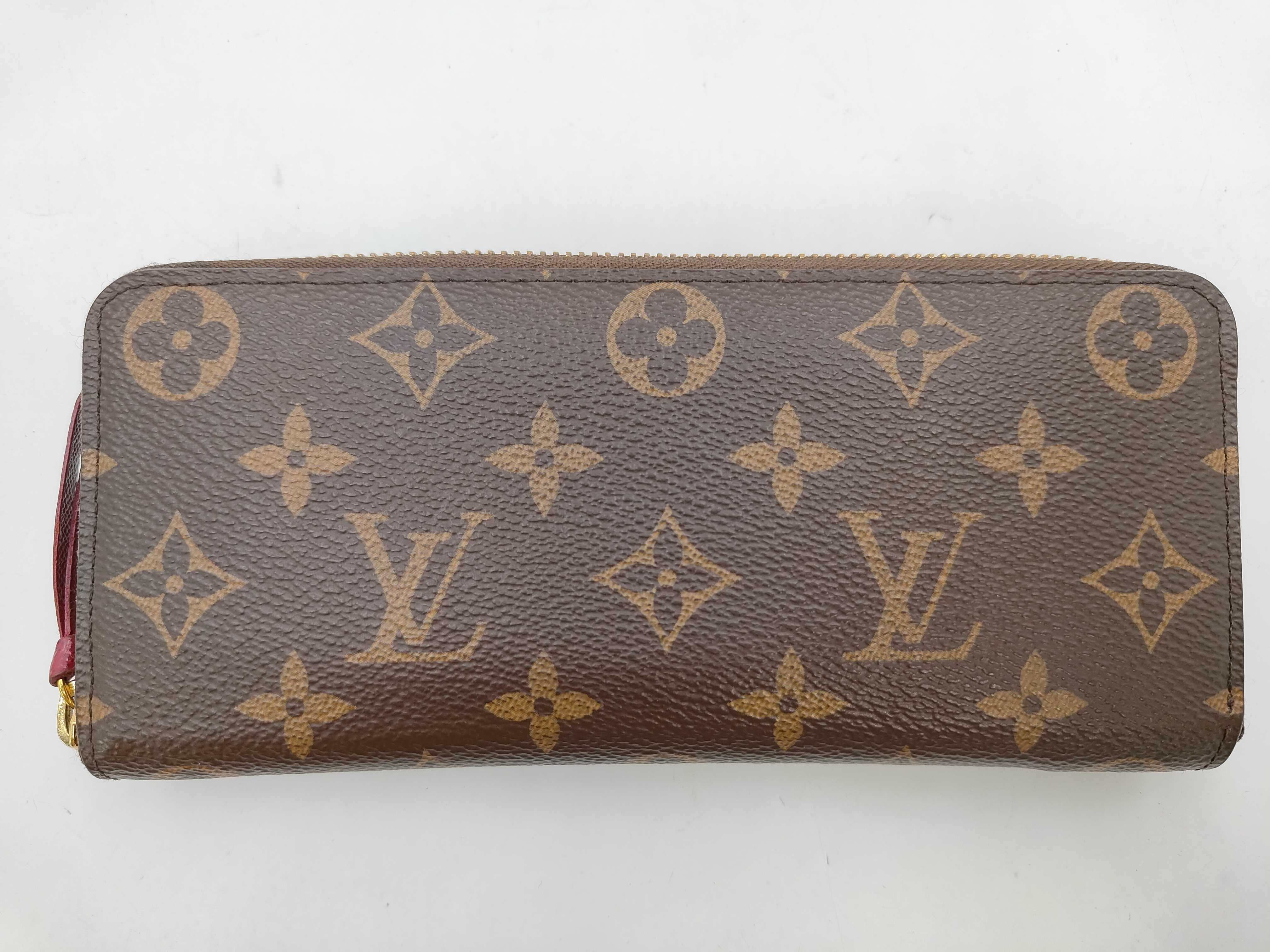 Monogram Portefeuille Clemence Fuchsia IC Chip Wallet