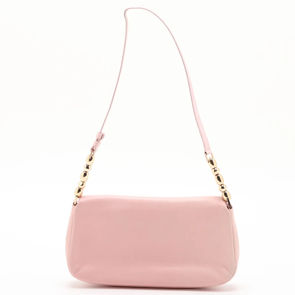 Maris Pearl Leather Shoulder Bag, Pink — view 2