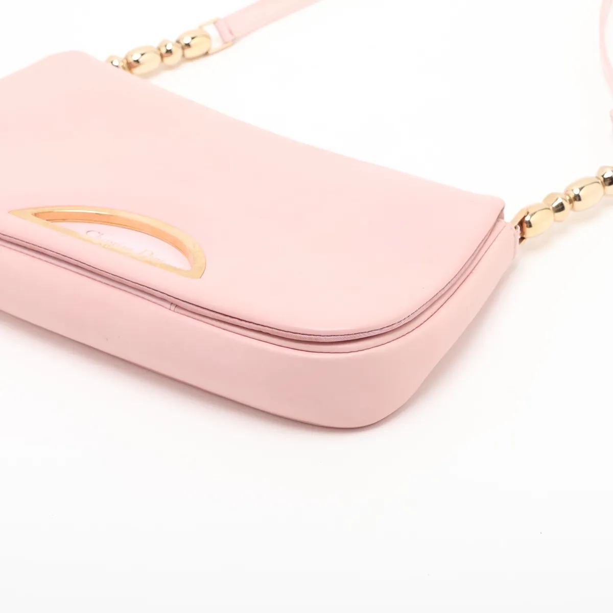 Maris Pearl Leather Shoulder Bag, Pink — view 3