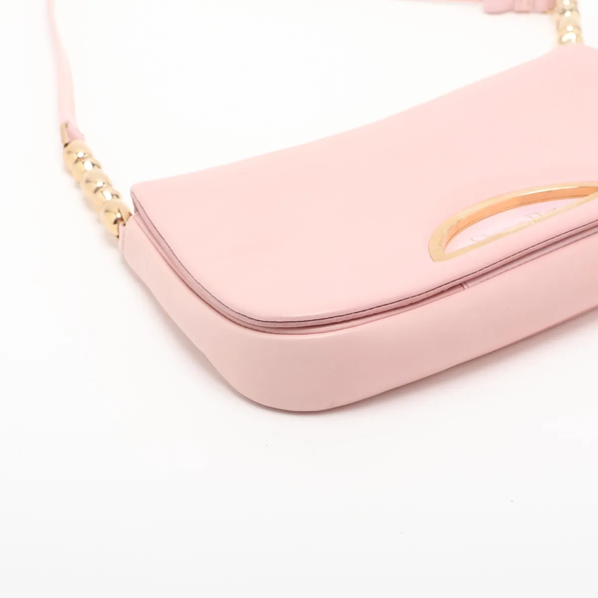 Maris Pearl Leather Shoulder Bag, Pink — view 4