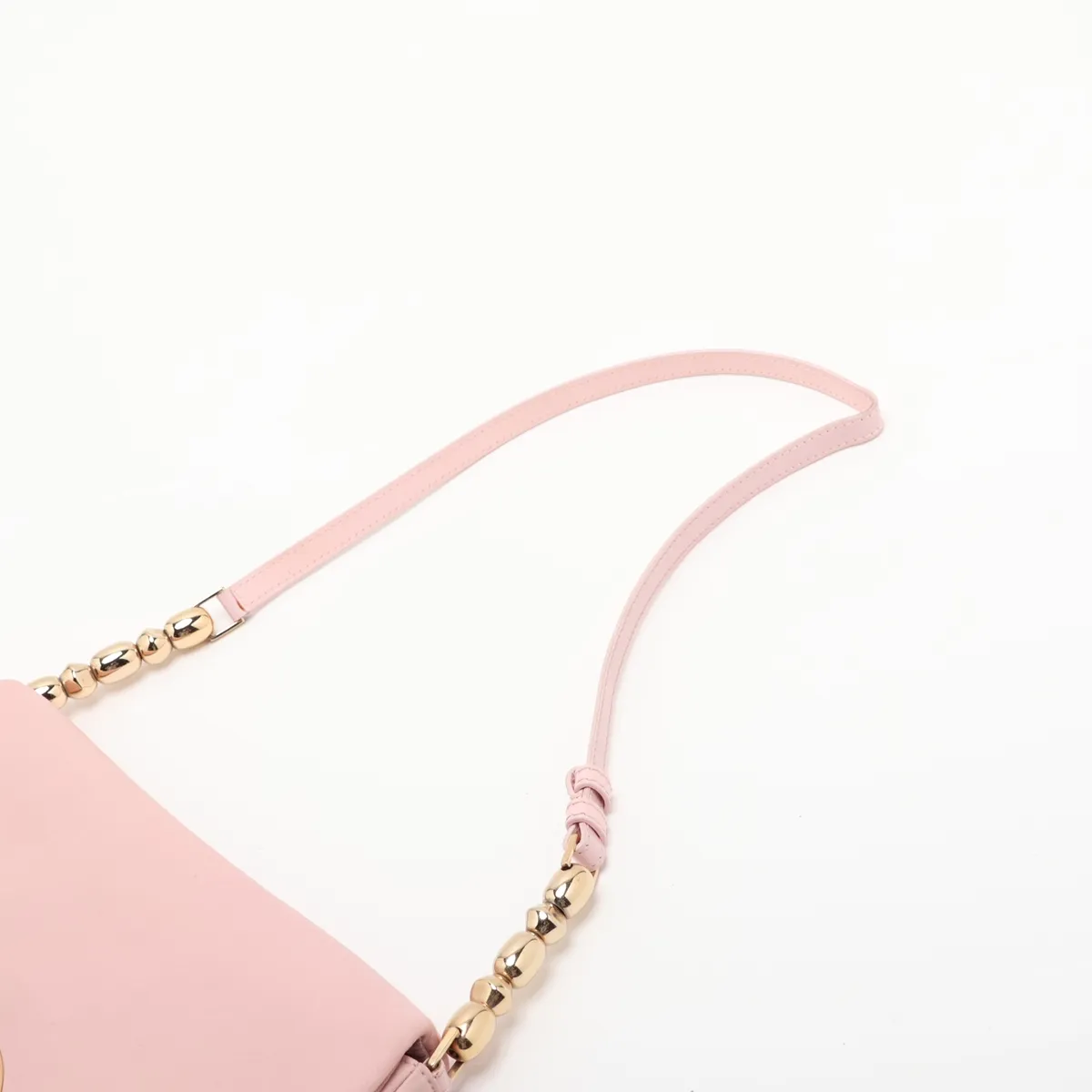 Maris Pearl Leather Shoulder Bag, Pink — view 5