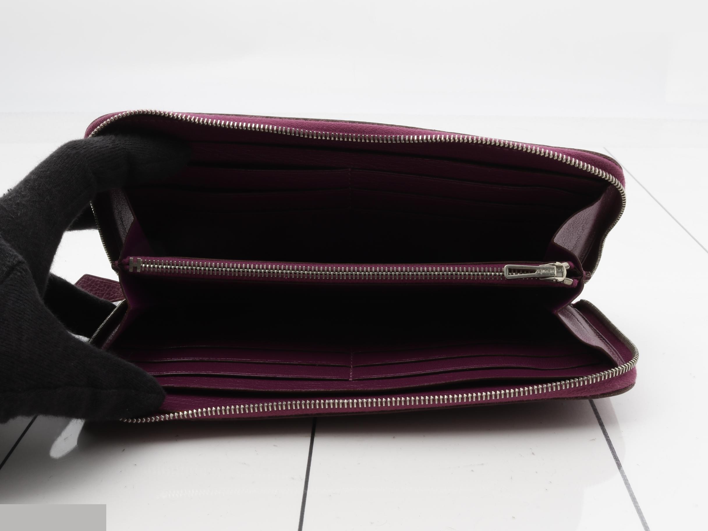 Wallet, "Azap" Long, Togo Leather, Anemone, P Hardware, T Stamp — view 4