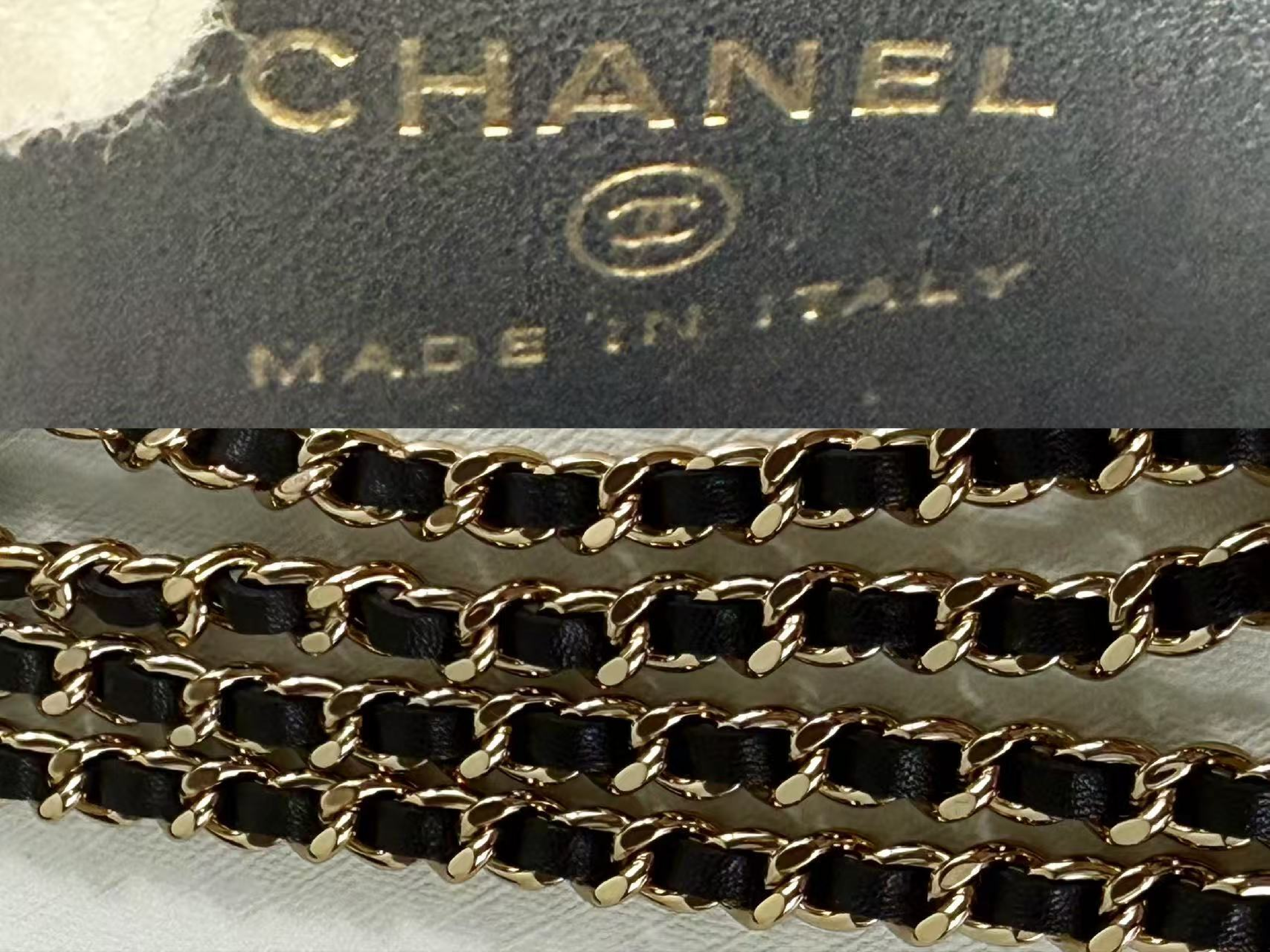 Black and White Tweed VIP Birthday Gold Shoulder Bag, Approx. W16.5cm, with Dust Bag and Random Serial Number, Gold Hardware, KH0EL3CE. — view 15