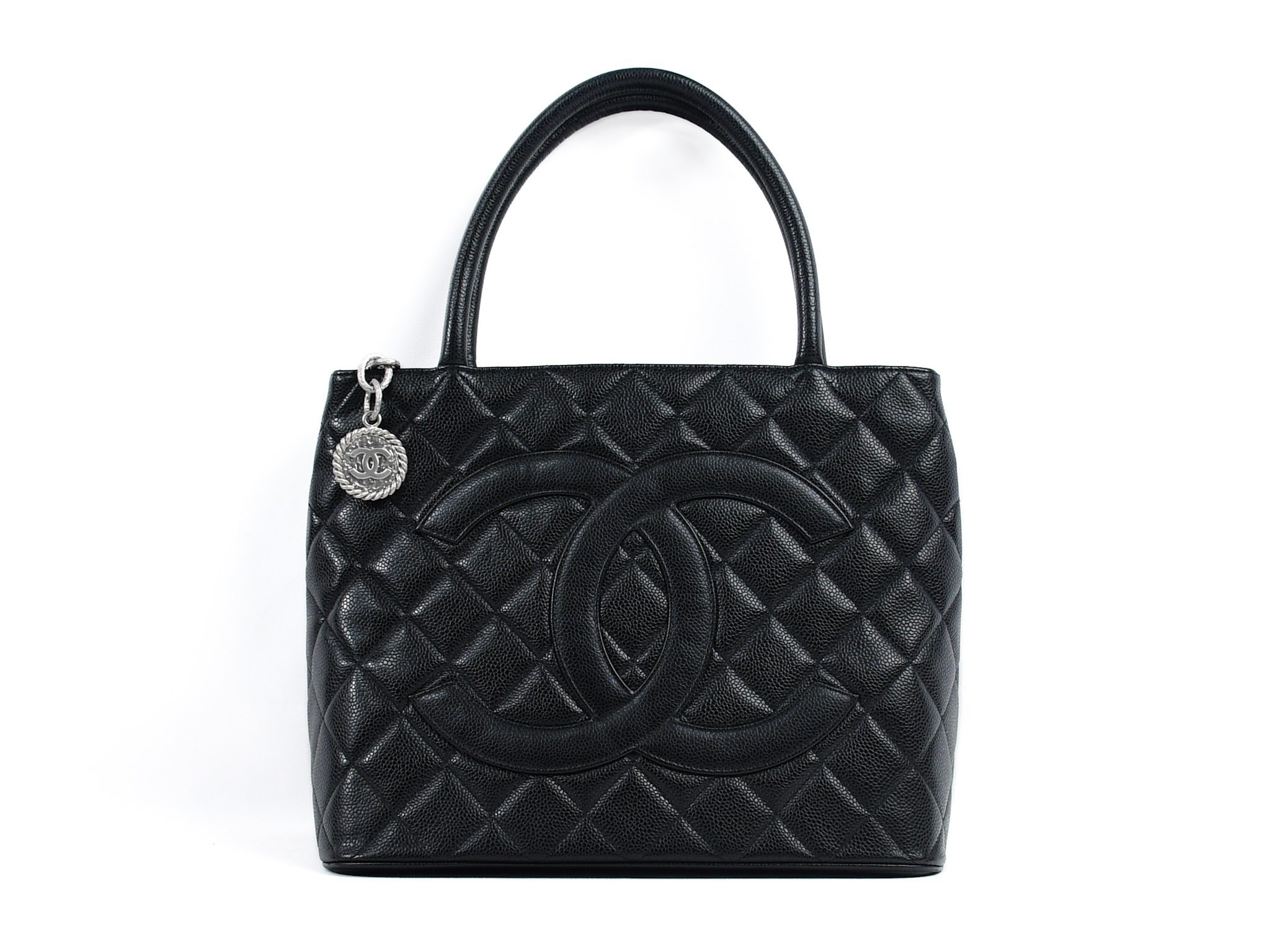 Reissue tote bag, caviar leather, serial number 10s, silver hardware. — view 2