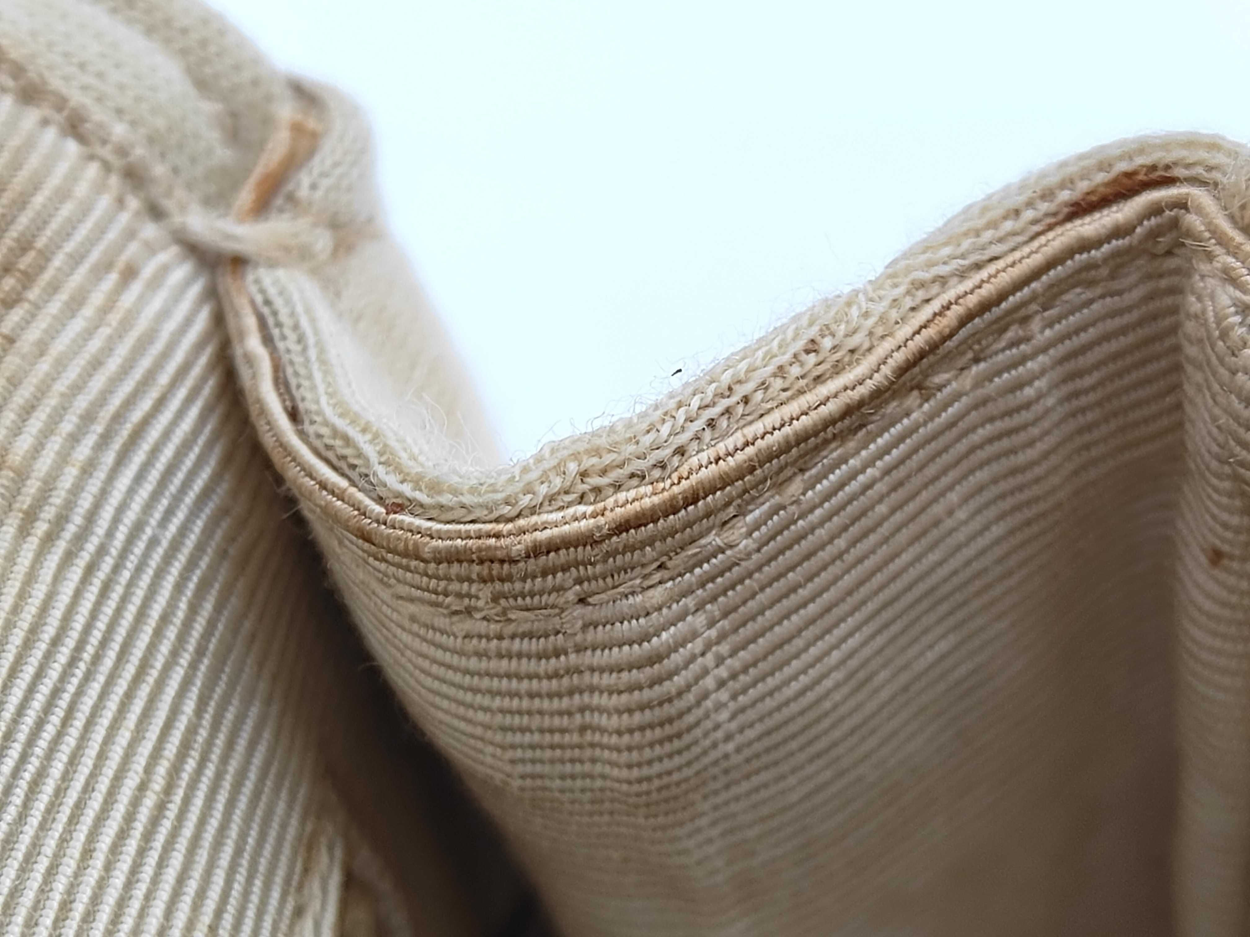 Cotton Matelassé Double Chain Flap Shoulder Bag — view 12