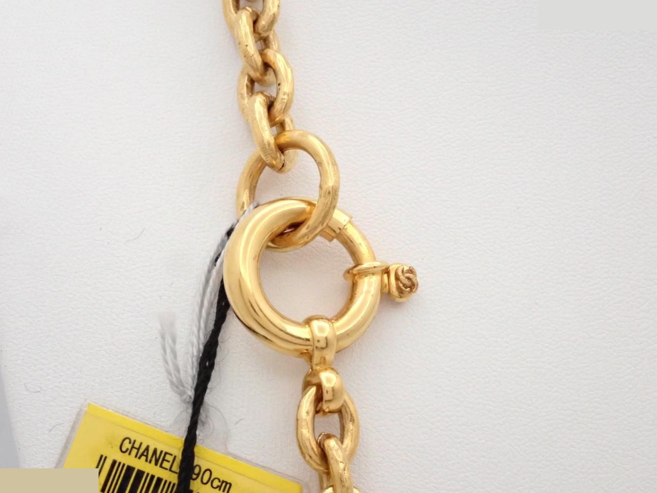 Vintage (precious metal) necklace pendant, chain approximately 84cm — view 2