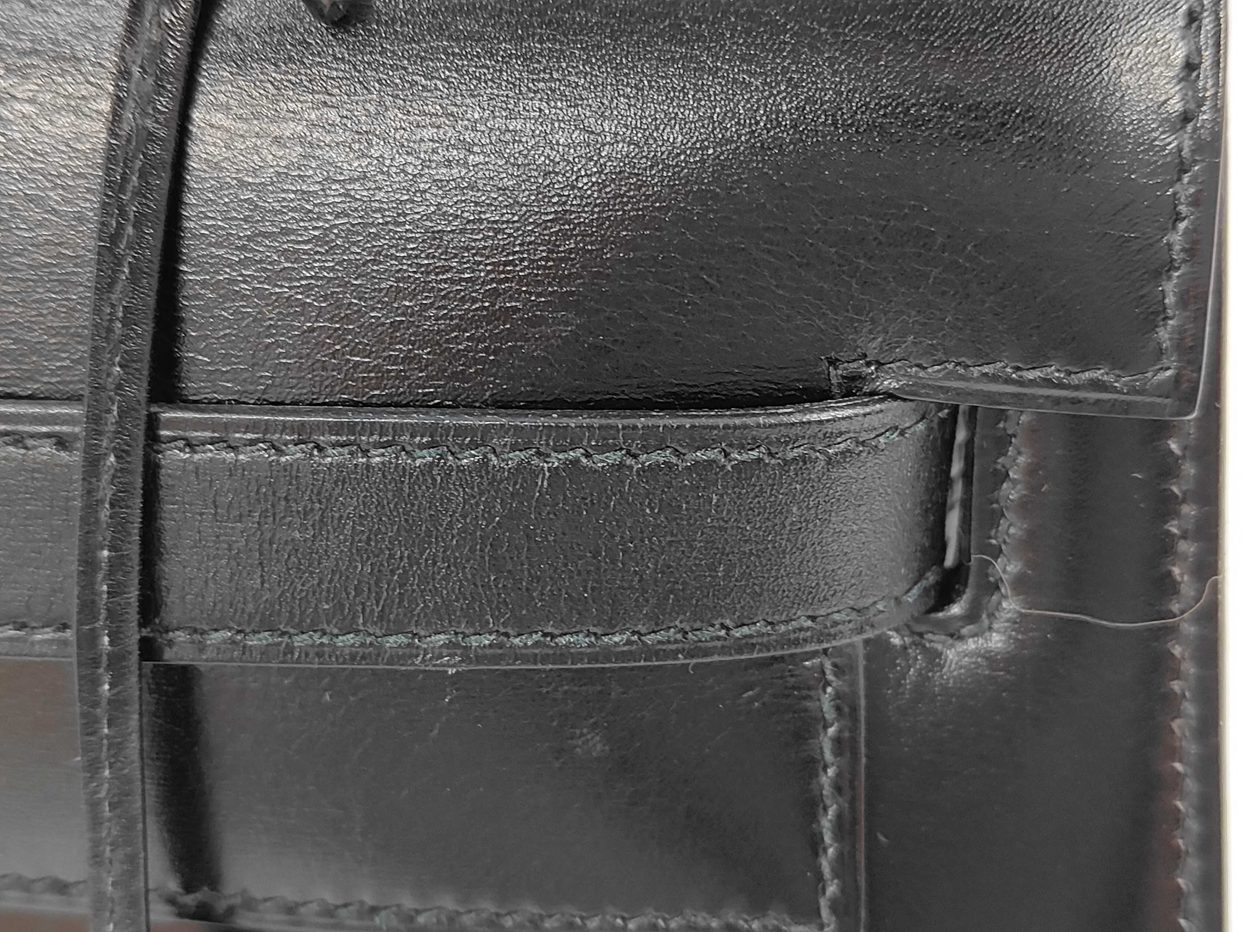 Kelly 32 Box Calf Black Outside Sewing GD Metal Fittings T Shoulder Bag — view 8