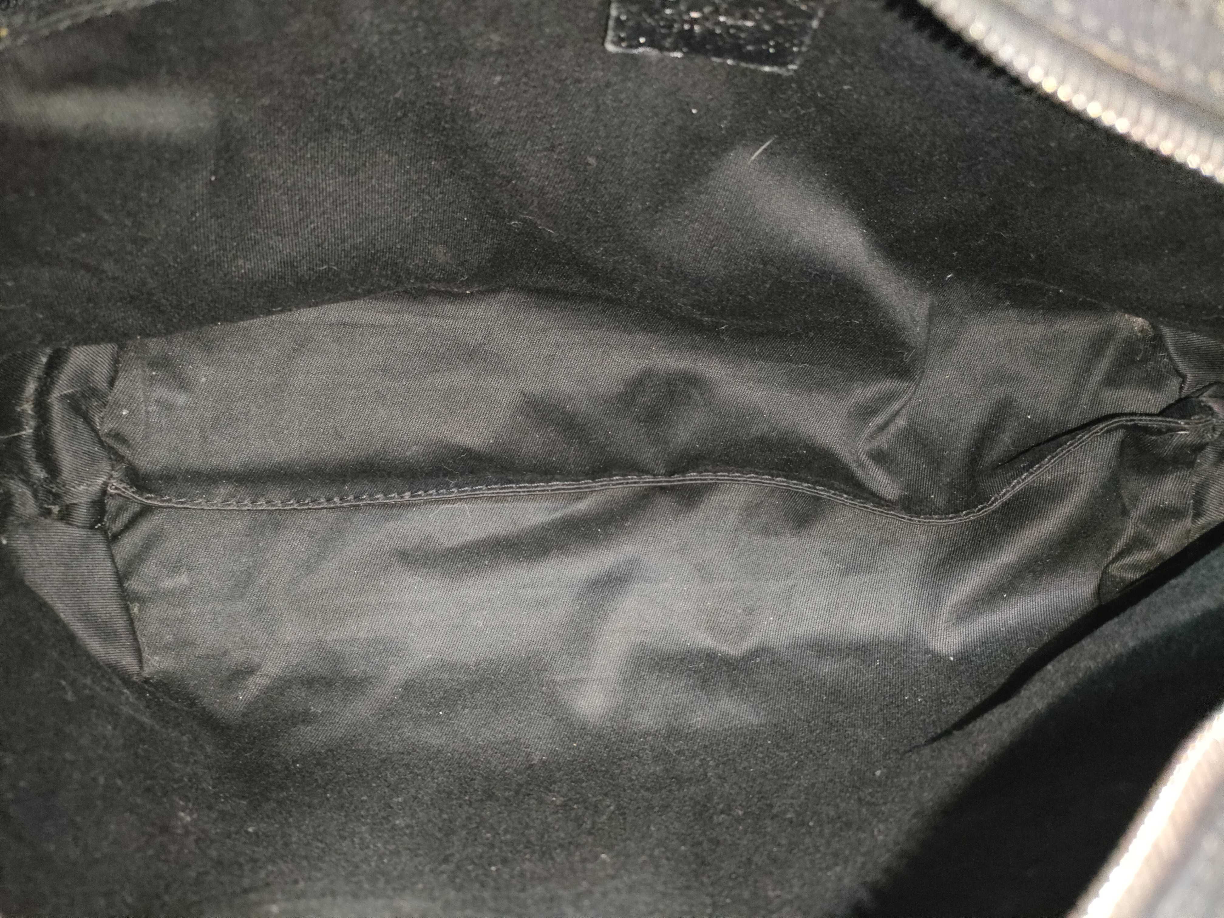 GG Canvas Boston Bag Leather Black Handbag (113009) — view 10