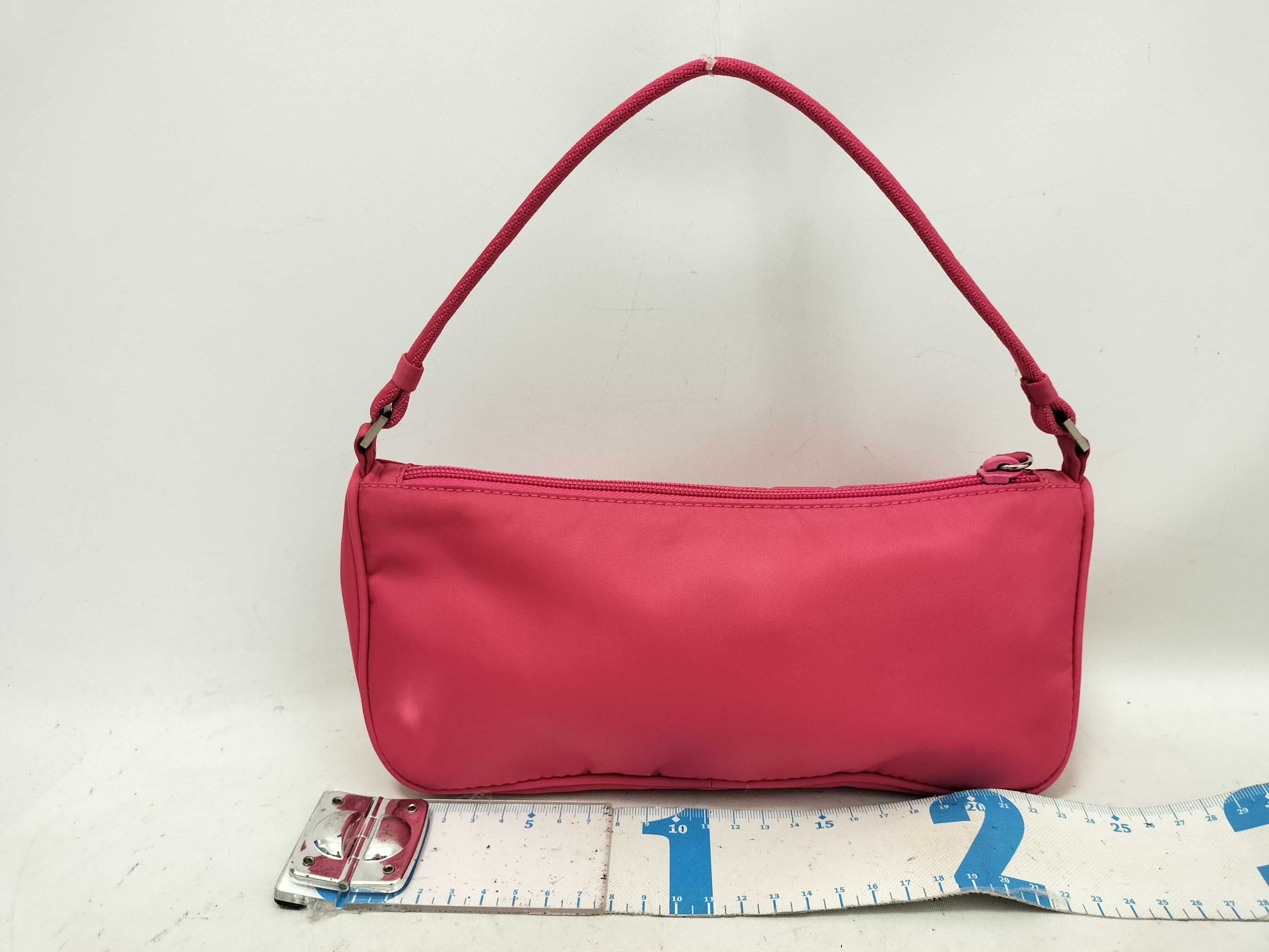 Nylon Accessory Pouch Nylon Pink Handbag — view 2
