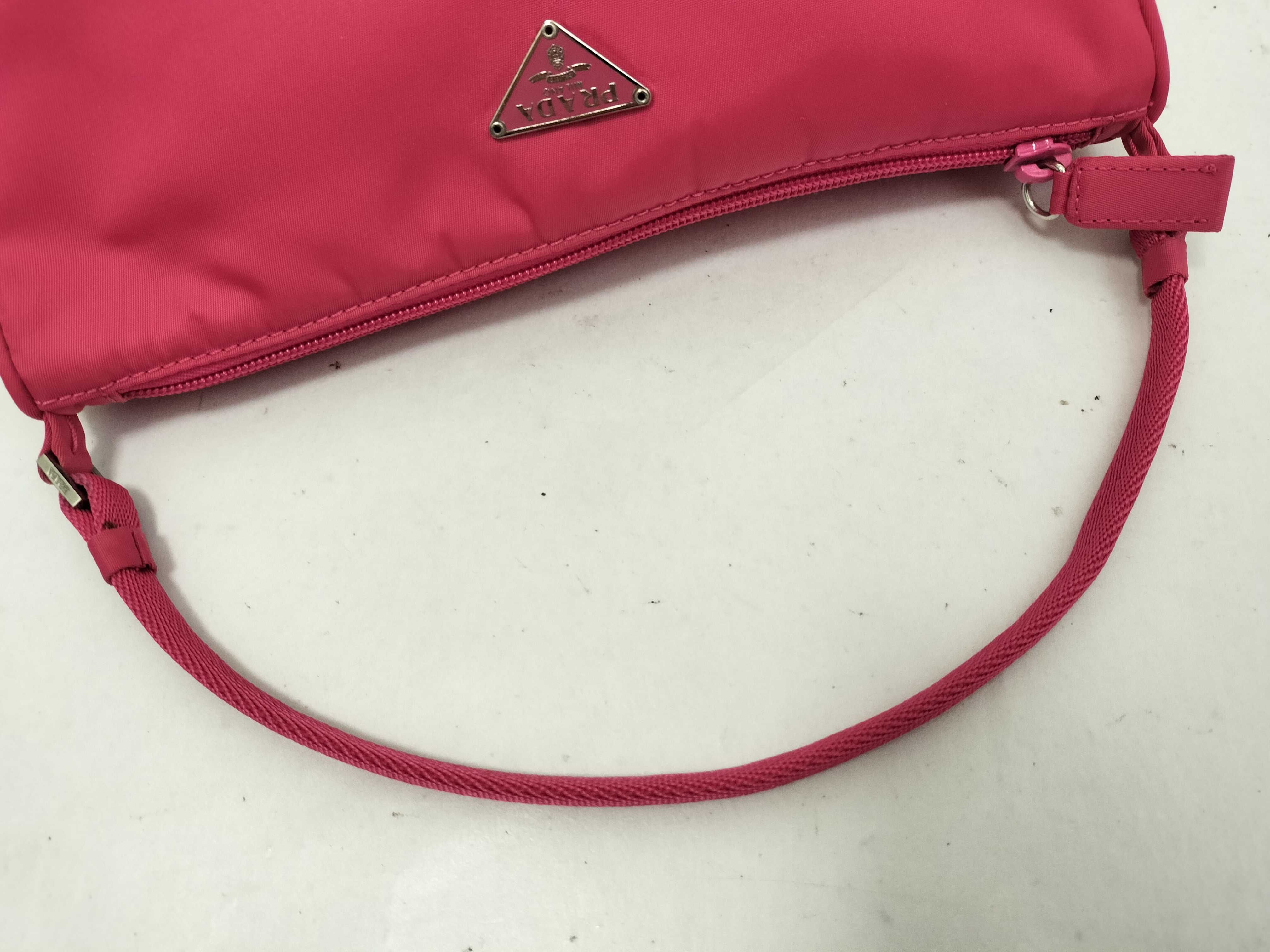 Nylon Accessory Pouch Nylon Pink Handbag — view 3