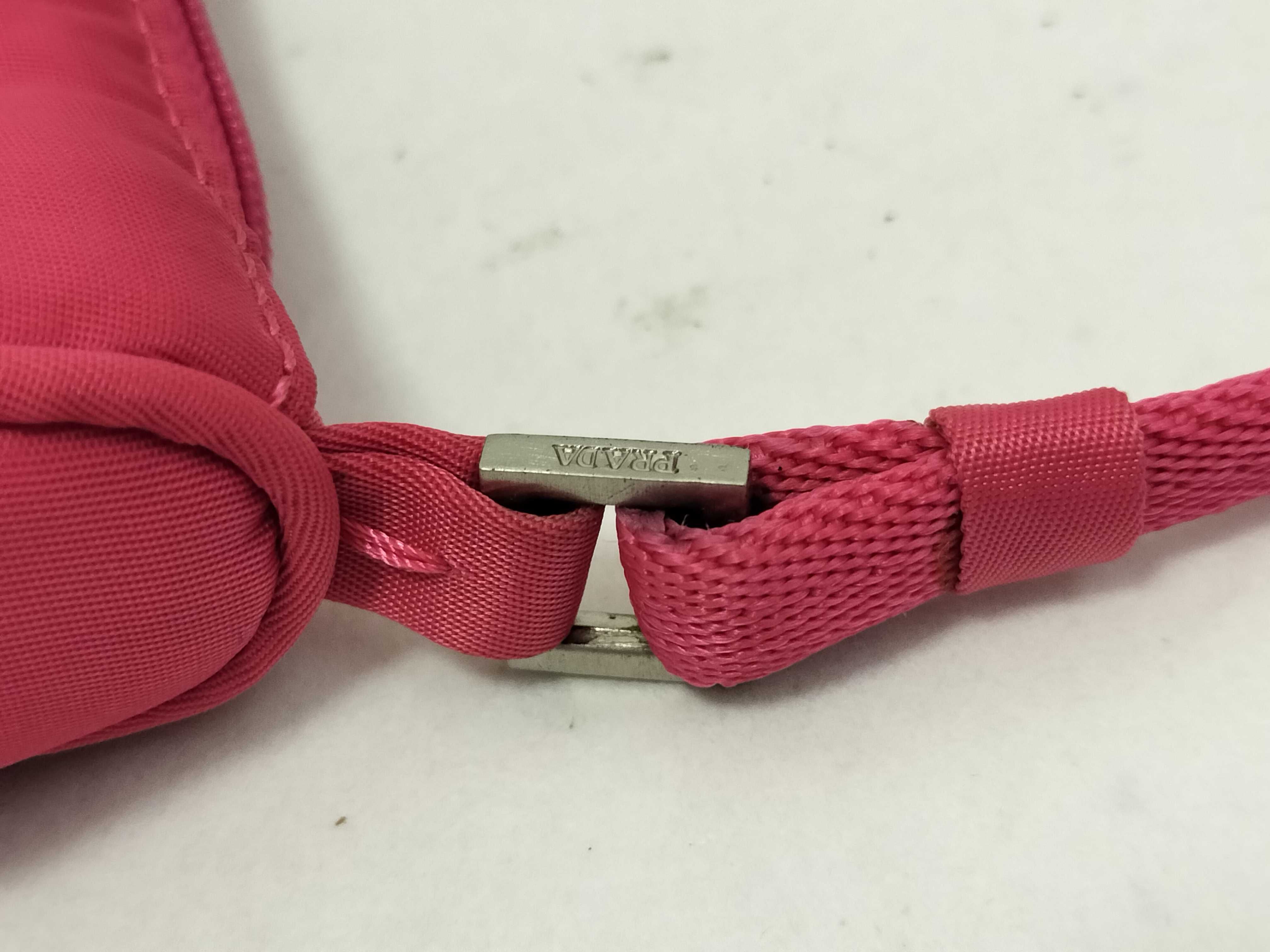Nylon Accessory Pouch Nylon Pink Handbag — view 5