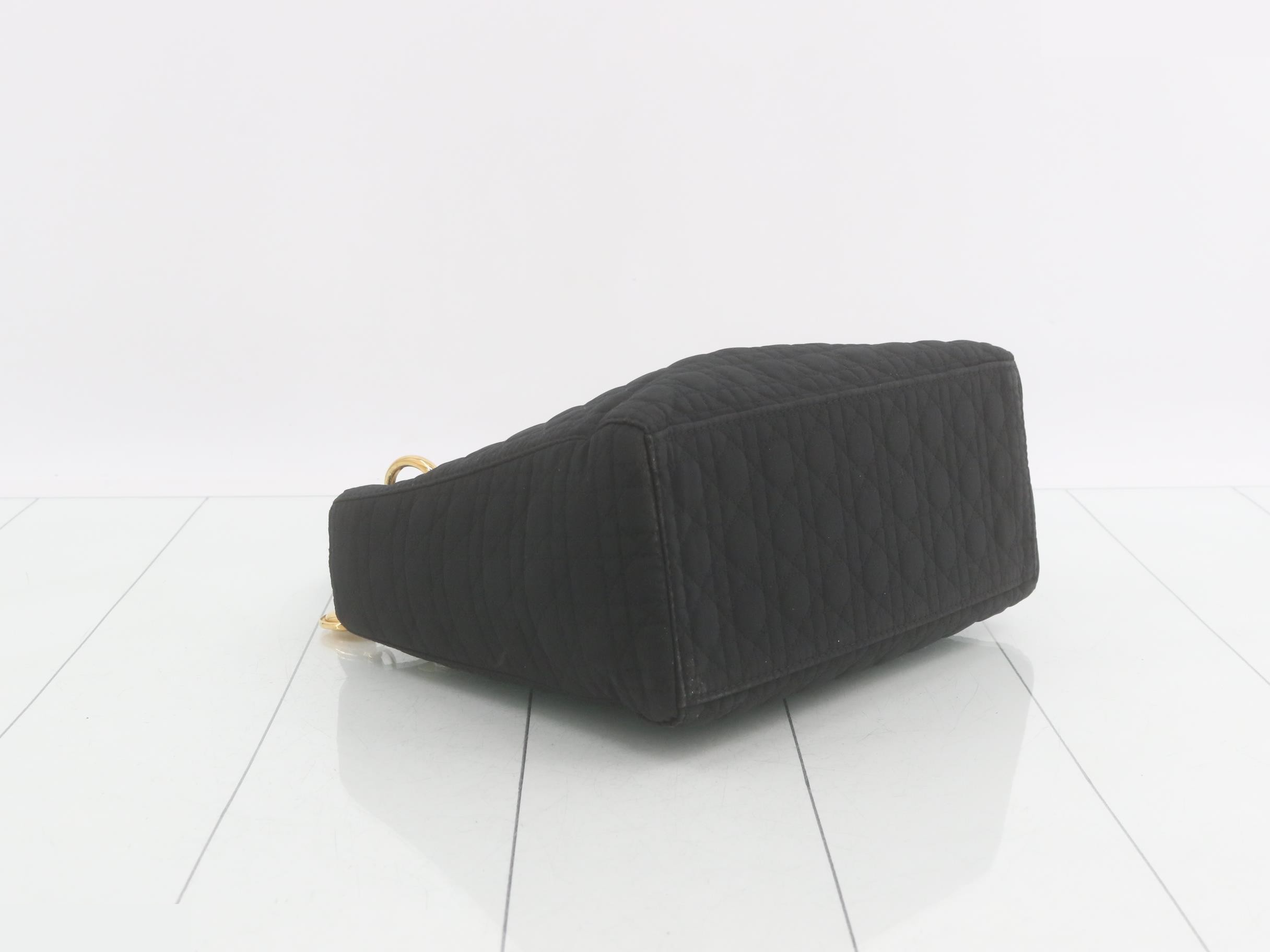 Lady Dior Cannage Nylon Handbag — view 5