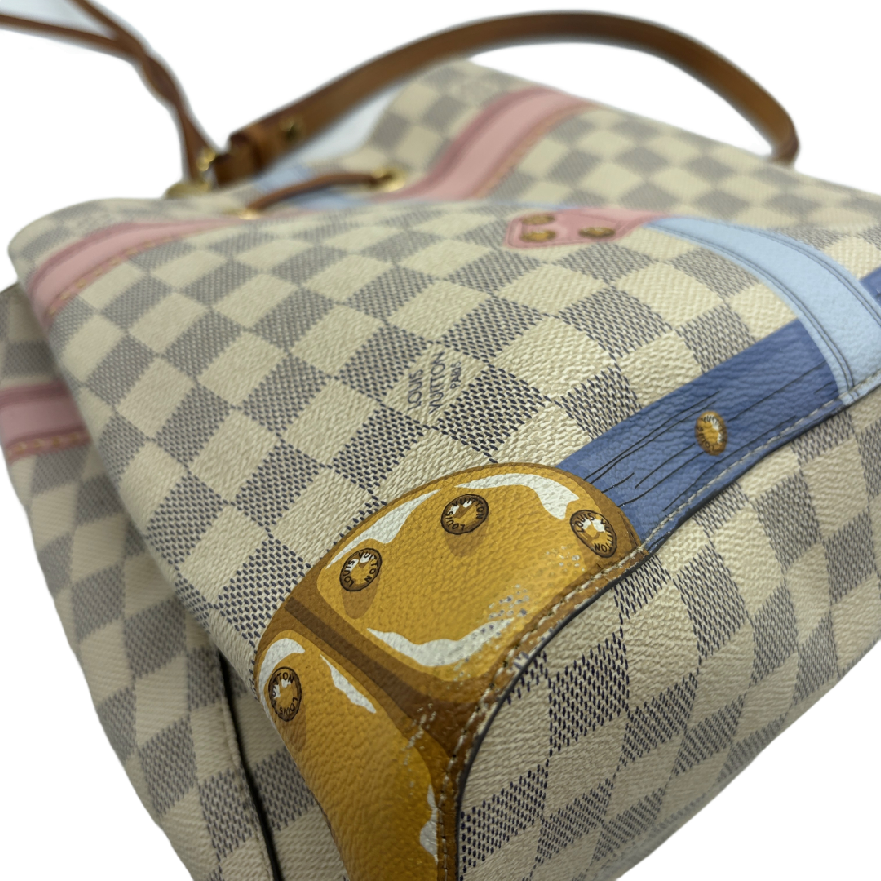 NeoNoe Damier Azur Summer Trunk Shoulder Bag — view 8