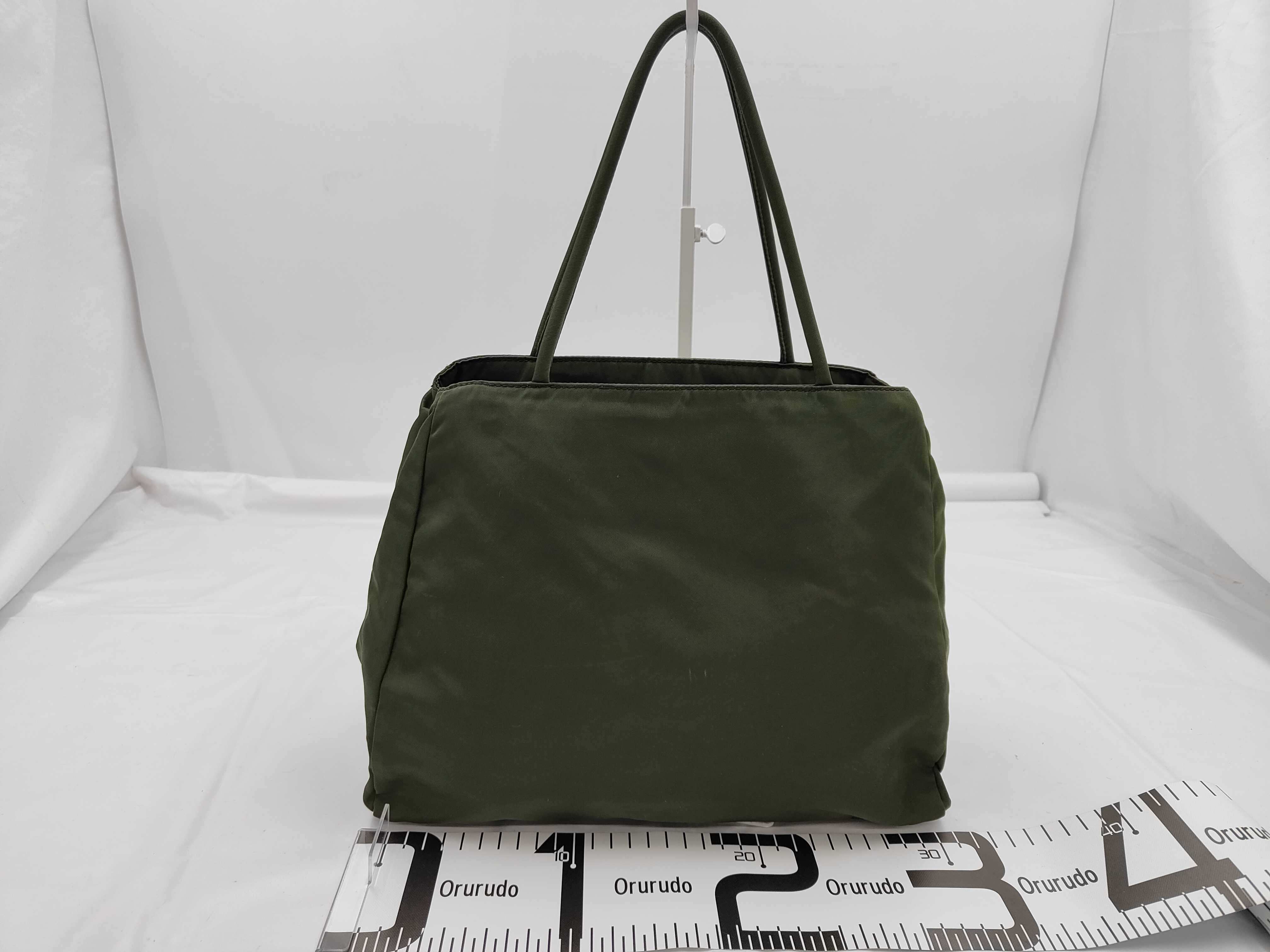 Nylon Handbag, Green/Olive — view 2