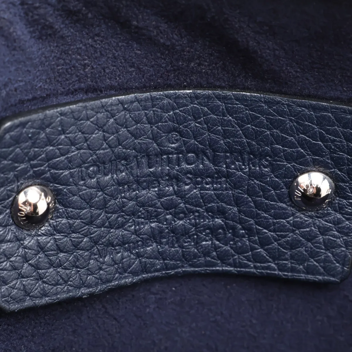 LV Circle Eastside Zipped Tote M53436 UB1137 Navy, no pull tab, RFID detected. — view 10