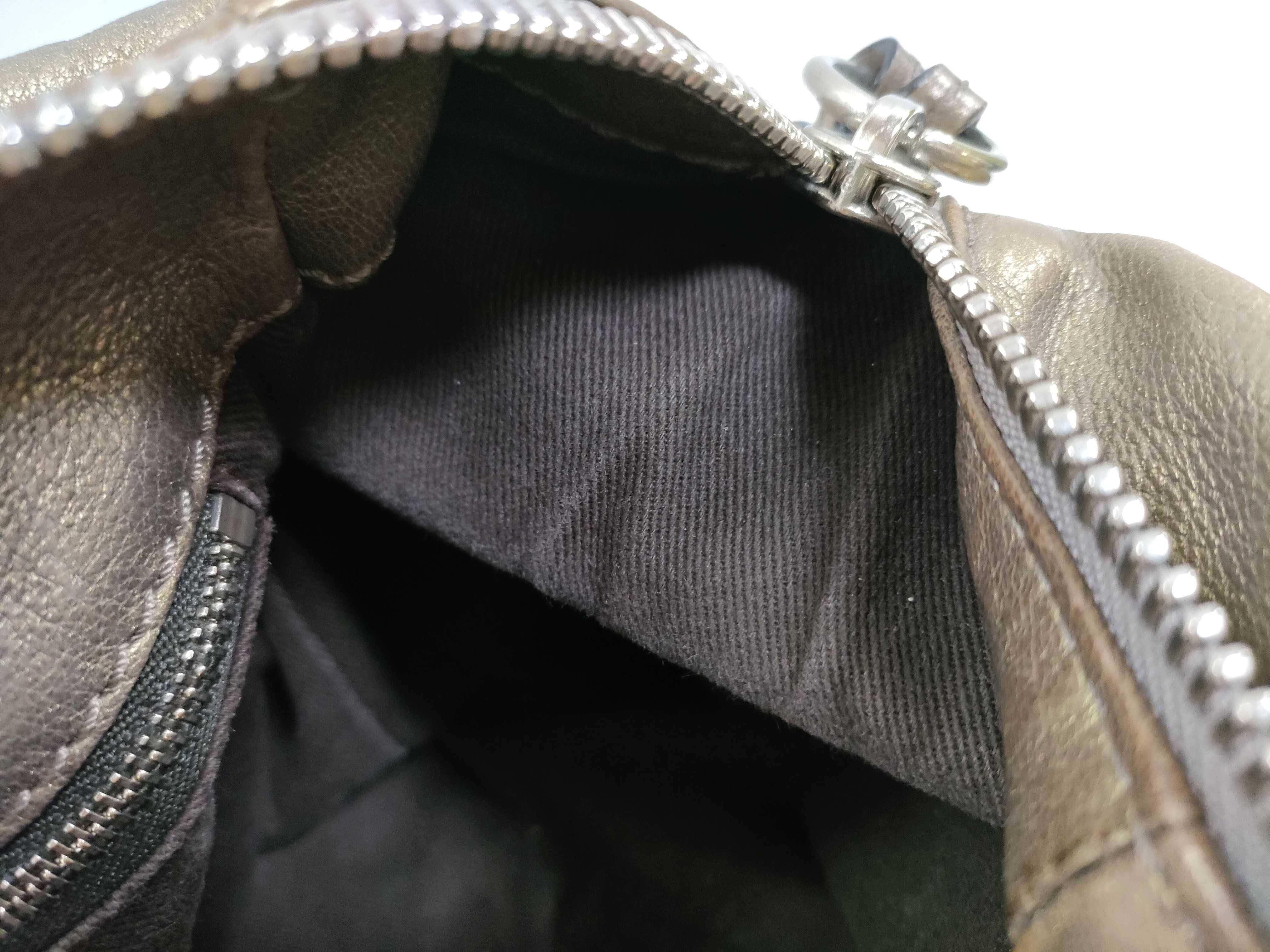 Paddington leather handbag, brown, with stains. — view 12