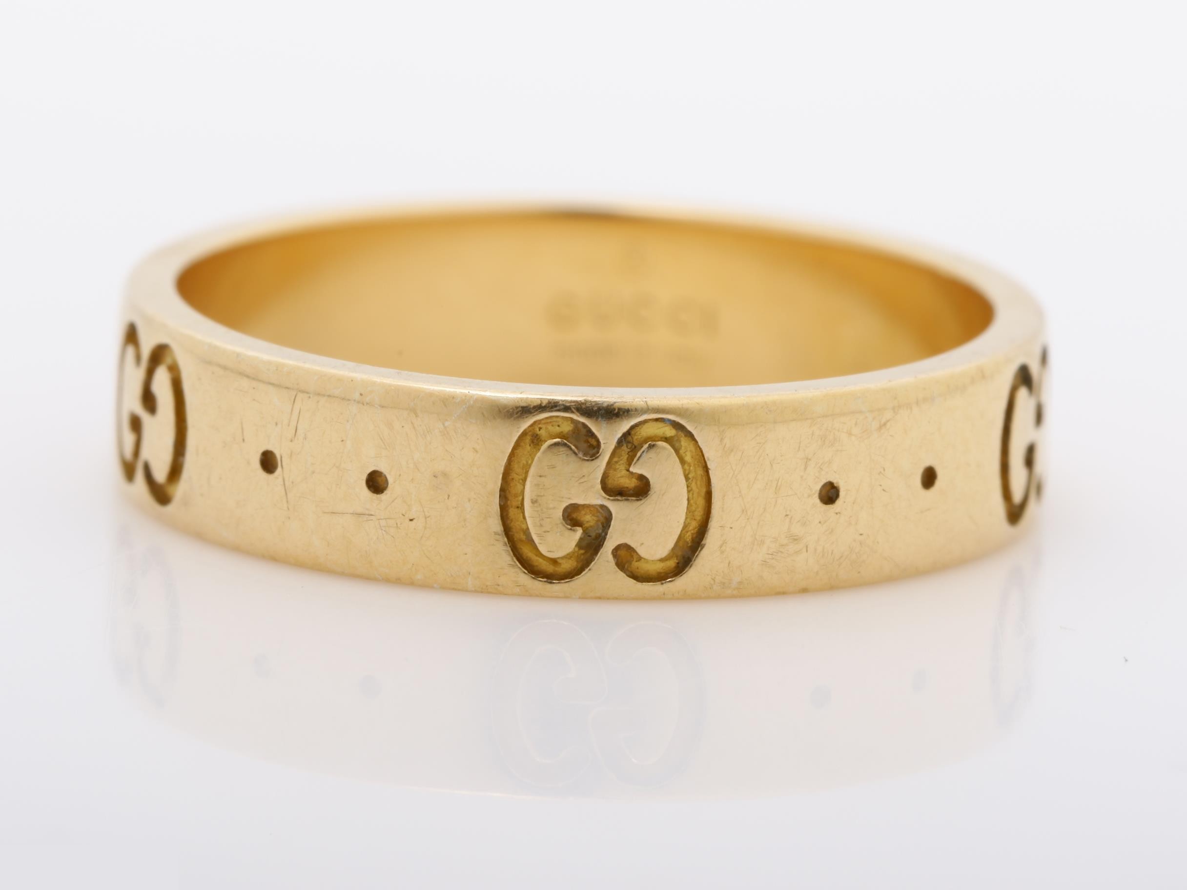K18PG Icon Ring, 3.5g, Size #10 — view 2