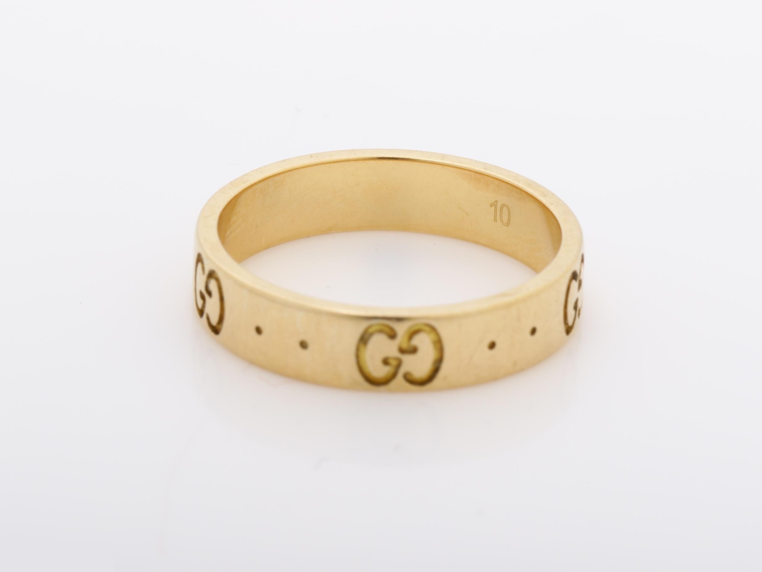 K18PG Icon Ring, 3.5g, Size #10 — view 4