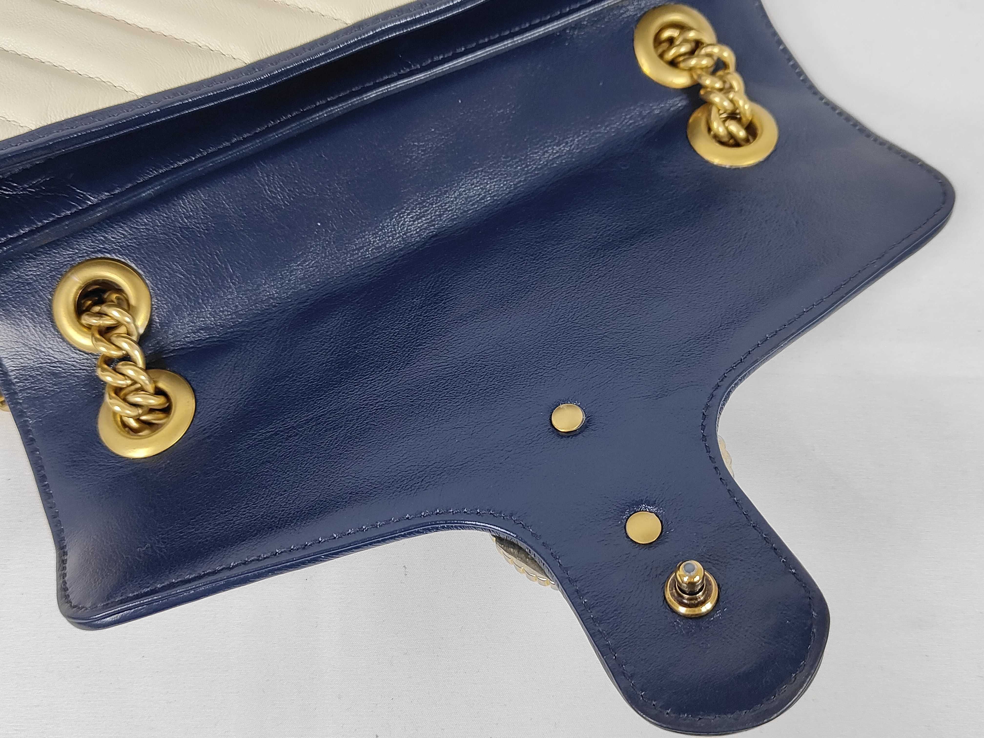 GG Marmont White Medium Shoulder Bag — view 7