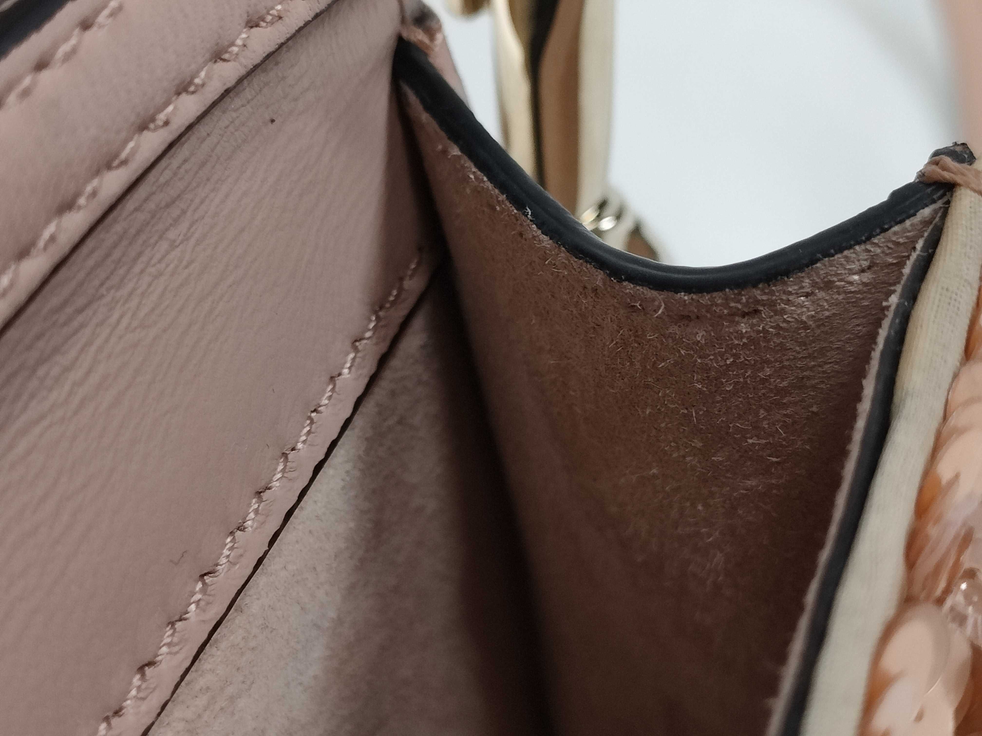 V-Sling Embroidered Leather x Crystal 2-Way Handbag — view 10