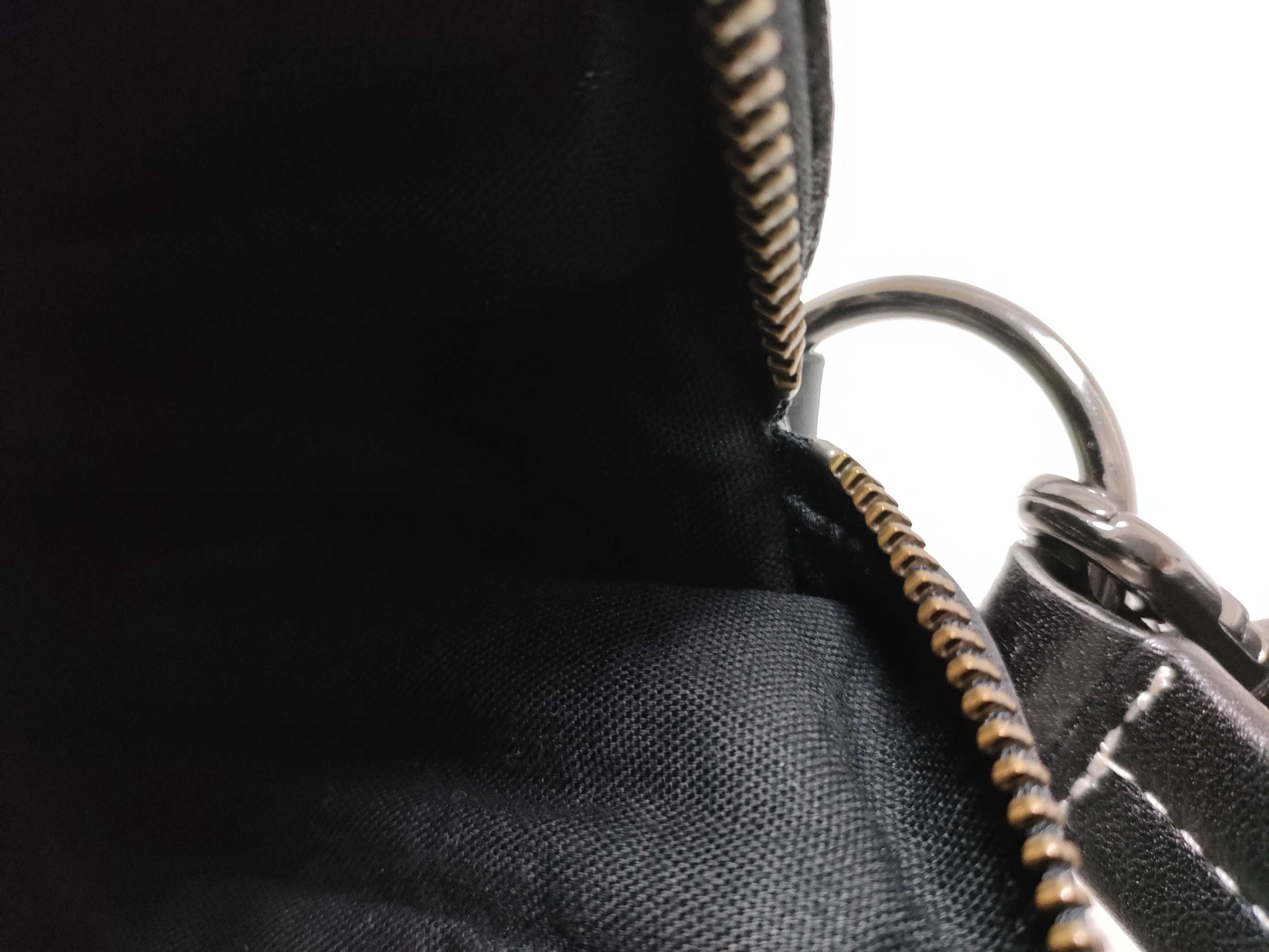 Blue Label Check Double Pocket Shoulder Bag, Black — view 10
