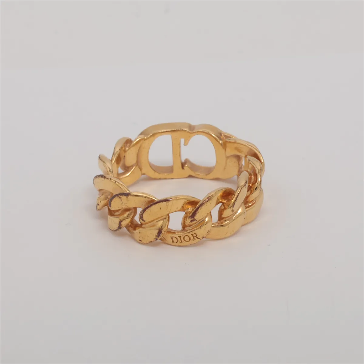 CD ICON Chain Link Ring M GP Gold - Dents, — view 2