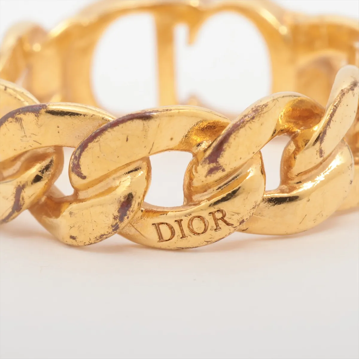CD ICON Chain Link Ring M GP Gold - Dents, — view 3