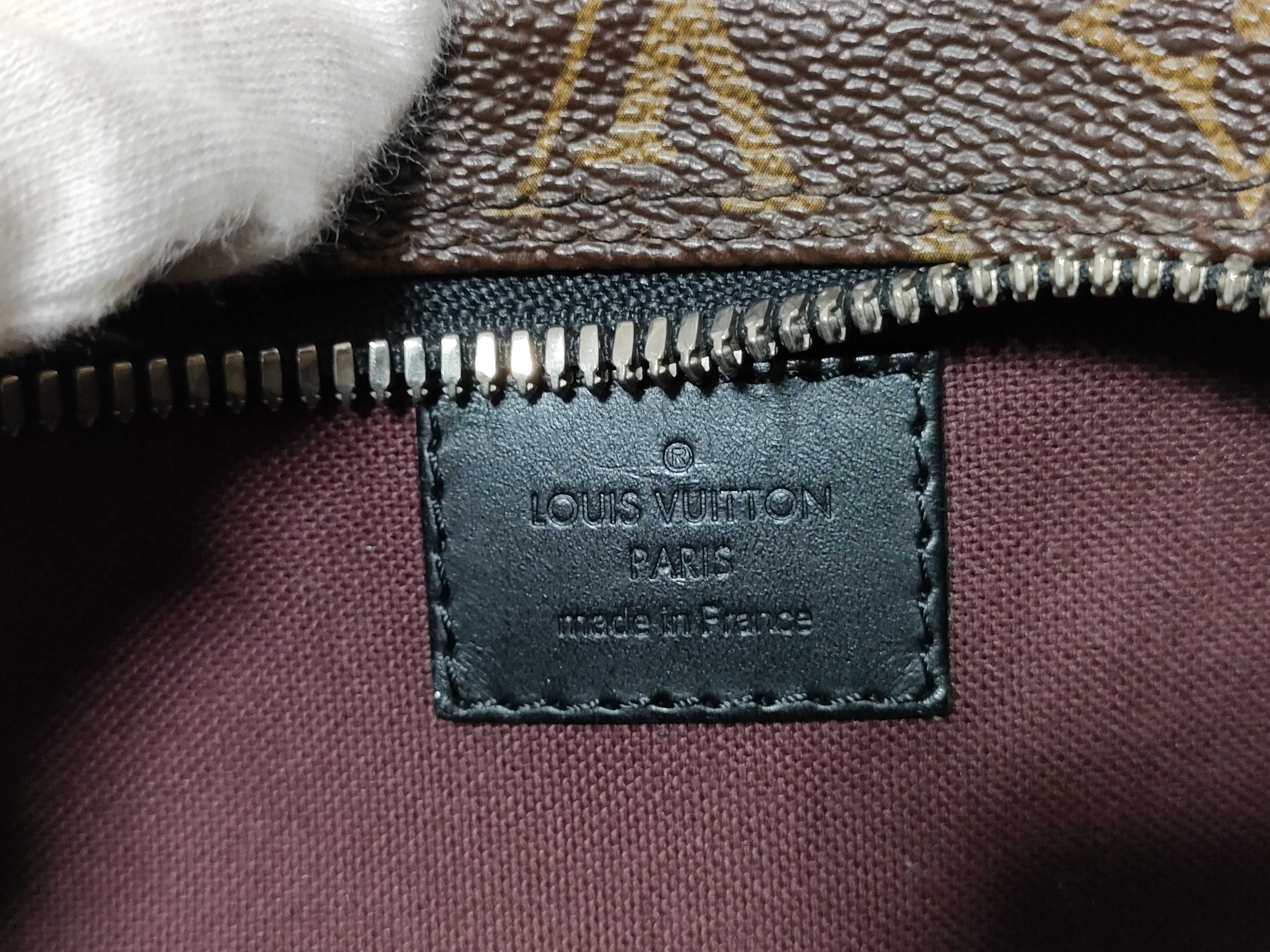 Monogram Bag LV M56708 Monogram Macassar Davis Brown Strap Handbag — view 11