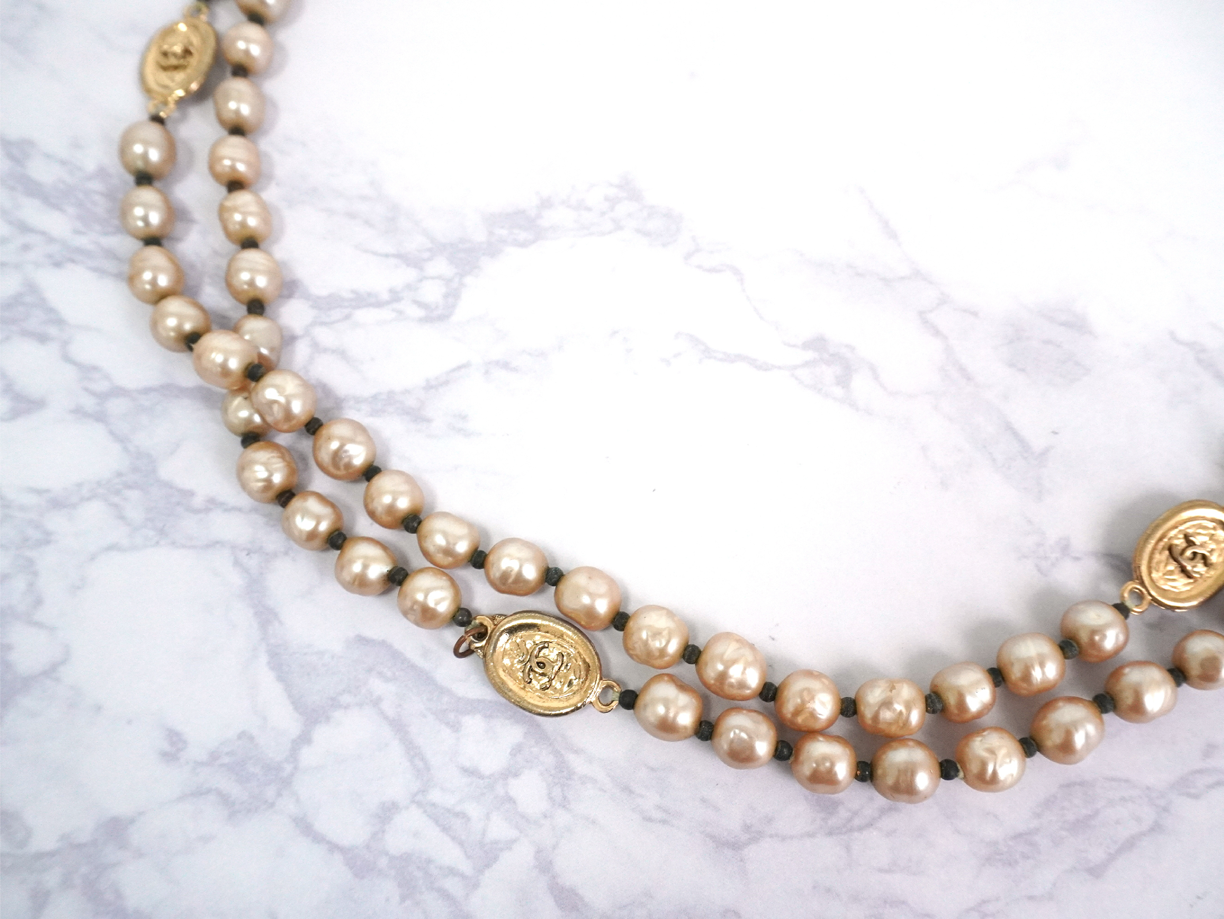 Coco Mark Faux Pearl Long Necklace — view 8