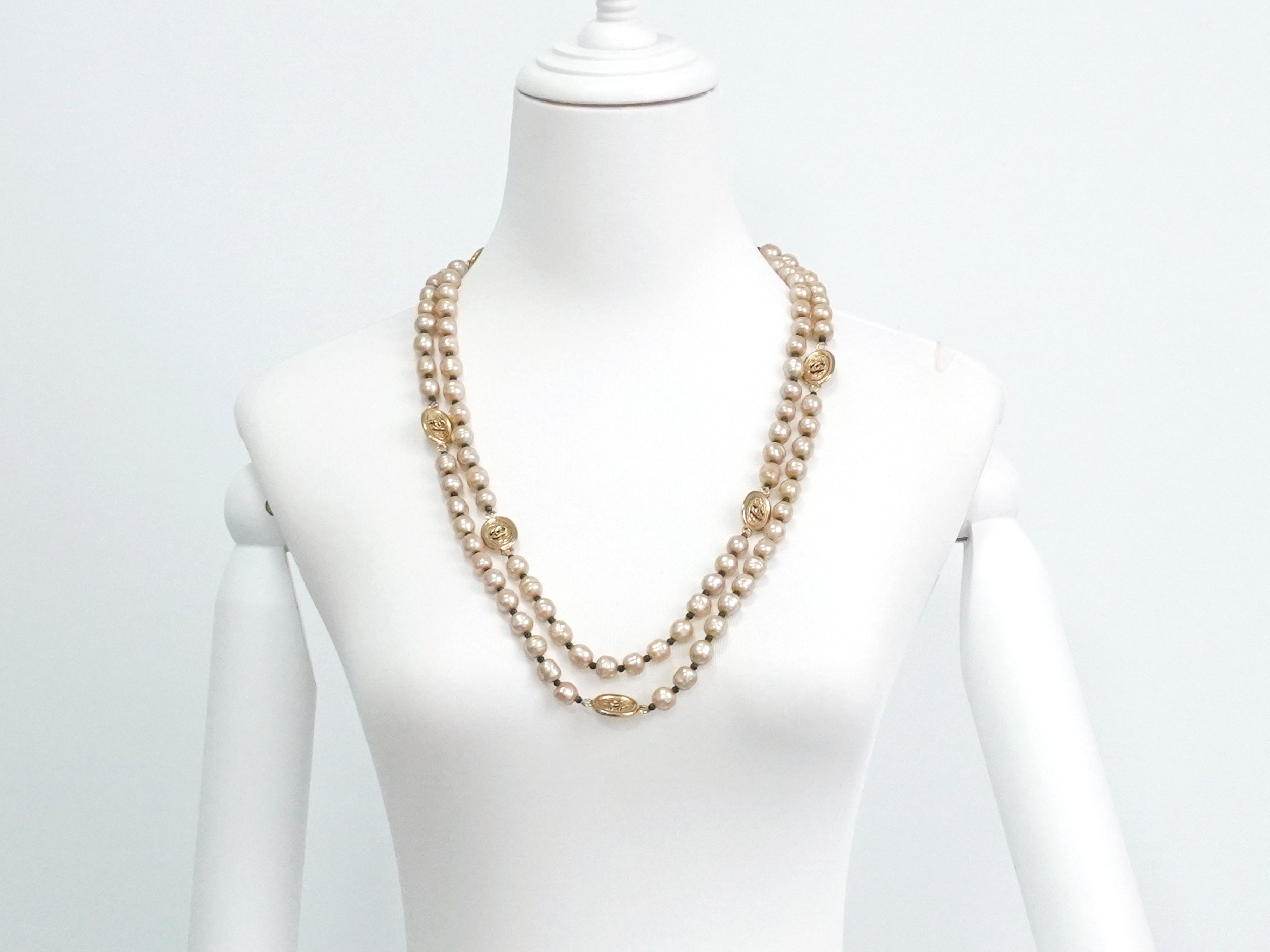 Coco Mark Faux Pearl Long Necklace — view 9