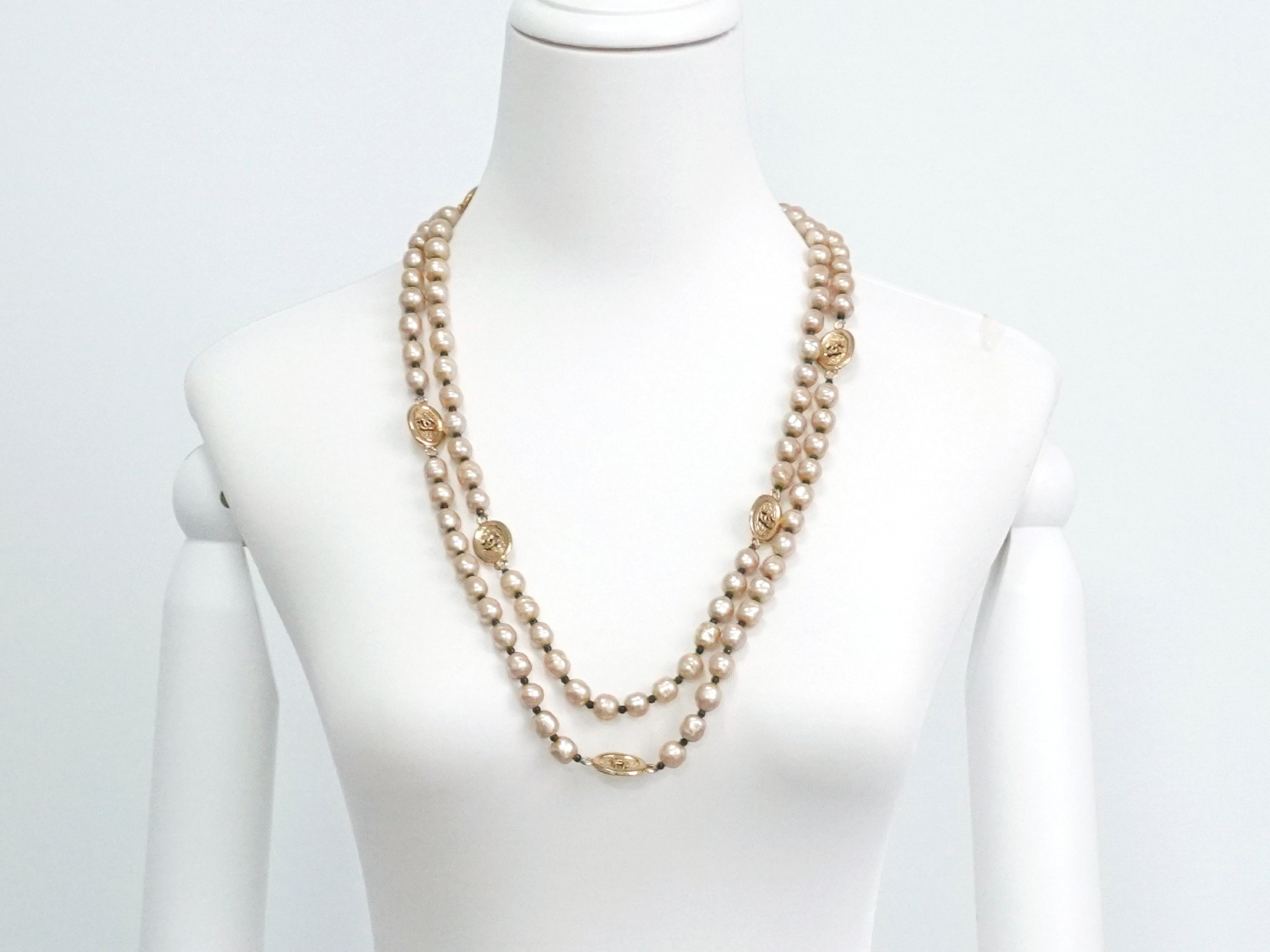 Coco Mark Faux Pearl Long Necklace — view 10