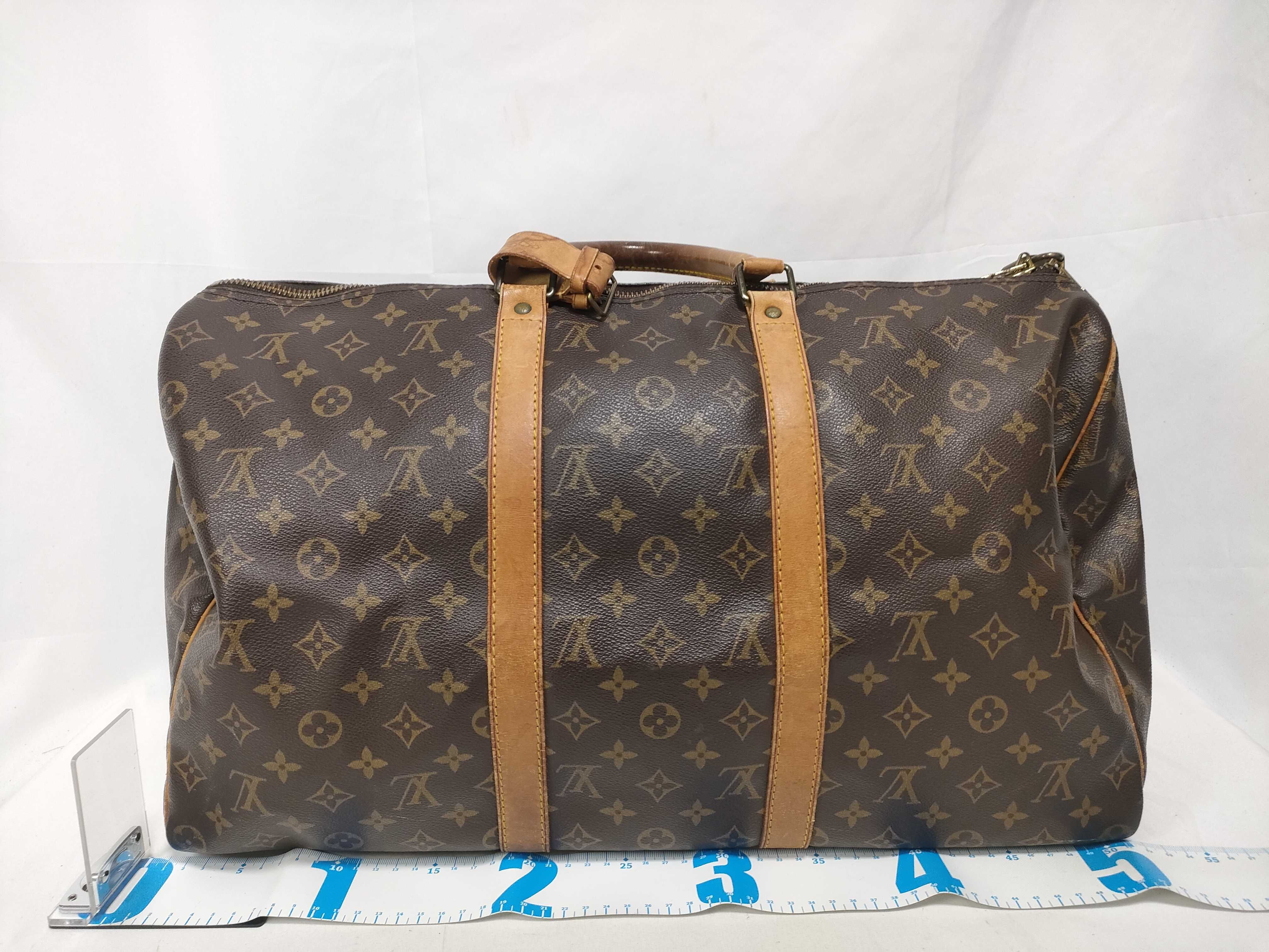 Monogram Leather Boston Bag — view 2
